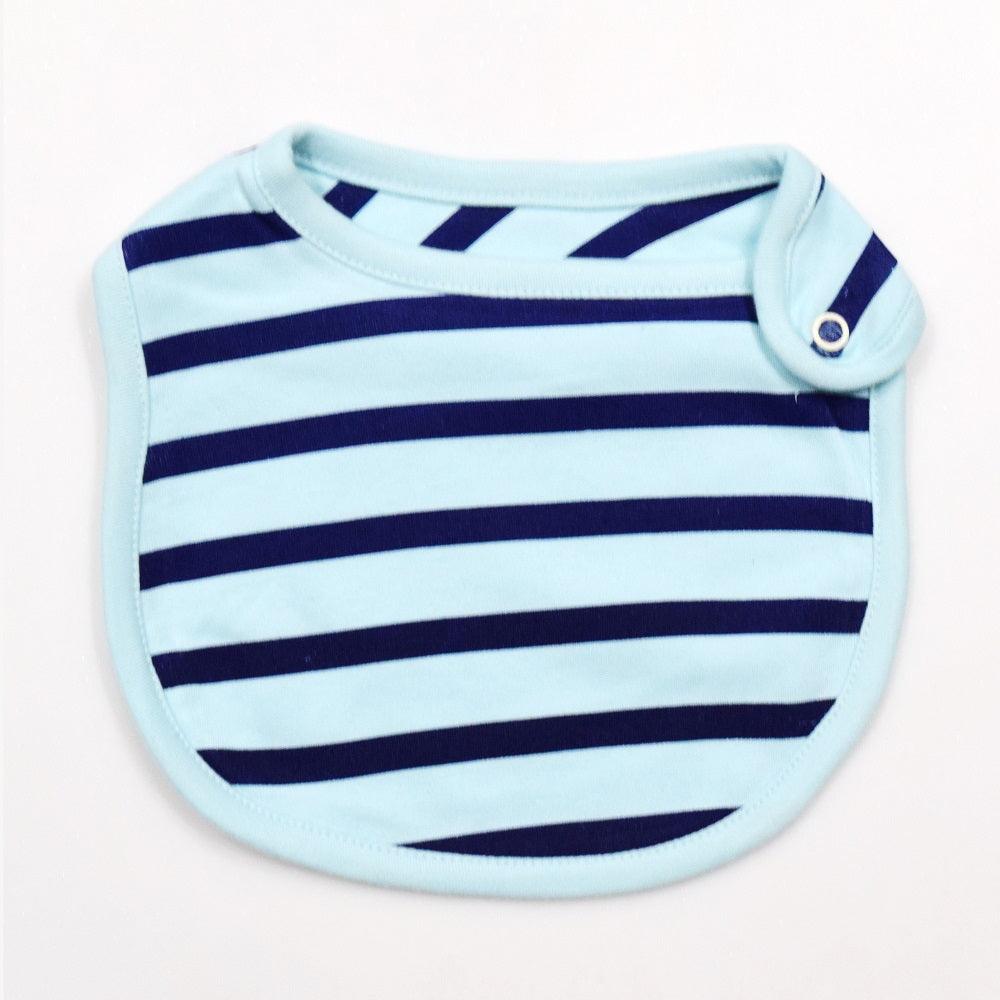 Cotton Bibs Car AOP & Stripe Print Set of 2 - Blue - Juscubs