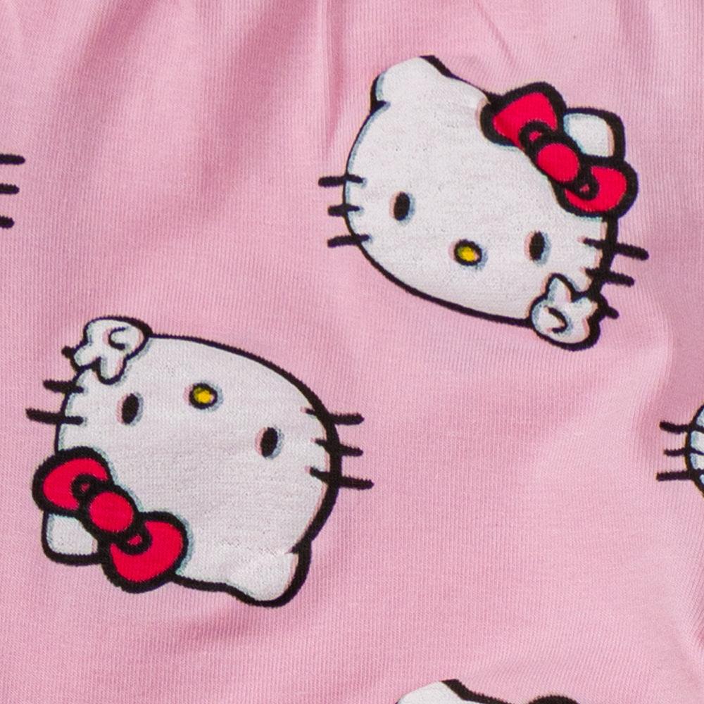 Hello Kitty Leggings GreyMelange & Pink AOP Combo - Juscubs