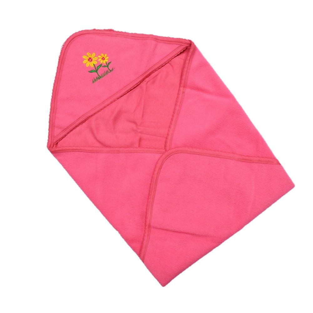 Super Baby Wrap Combination of Fast Dry & Baby Wrap Hooded -Sun Flower - Pink - Juscubs