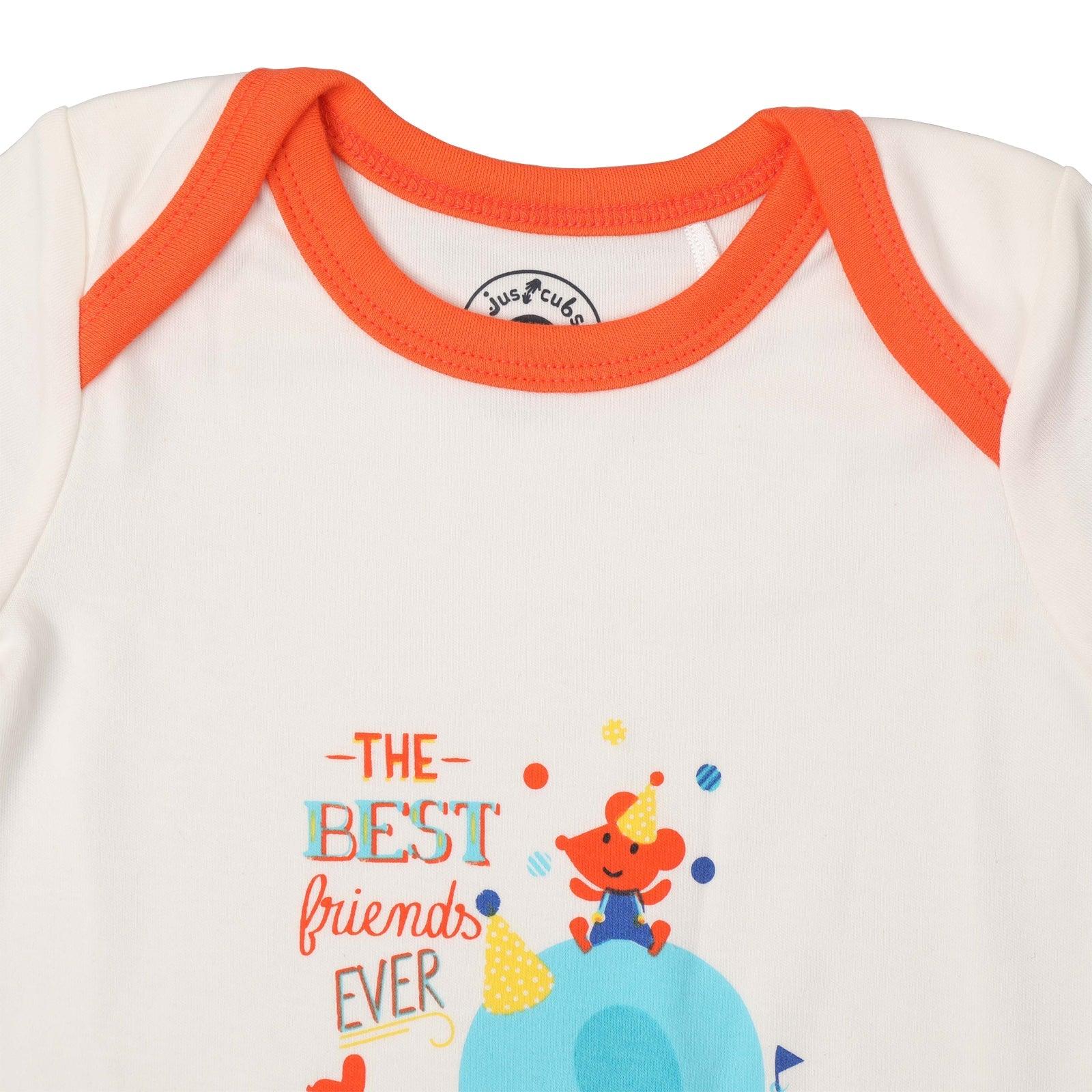 The Best Friend Ever Romper - White - Juscubs