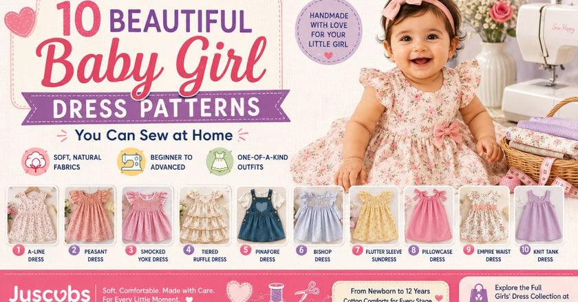10 Beautiful Baby Girl Dress Patterns You Can Try at Home