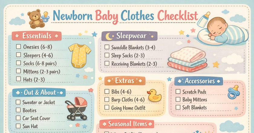 Newborn Baby Clothes Checklist: What You Actually Need (And What You Don't)