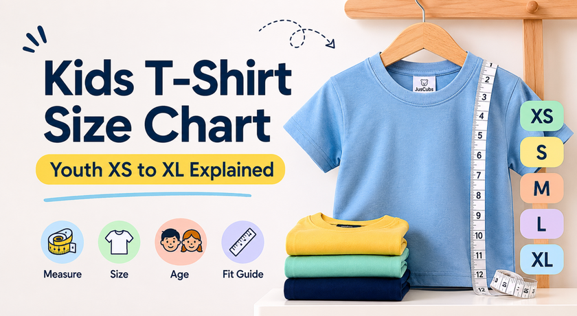 Complete Kids T-Shirt Size Chart India: Youth XS to XL Explained
