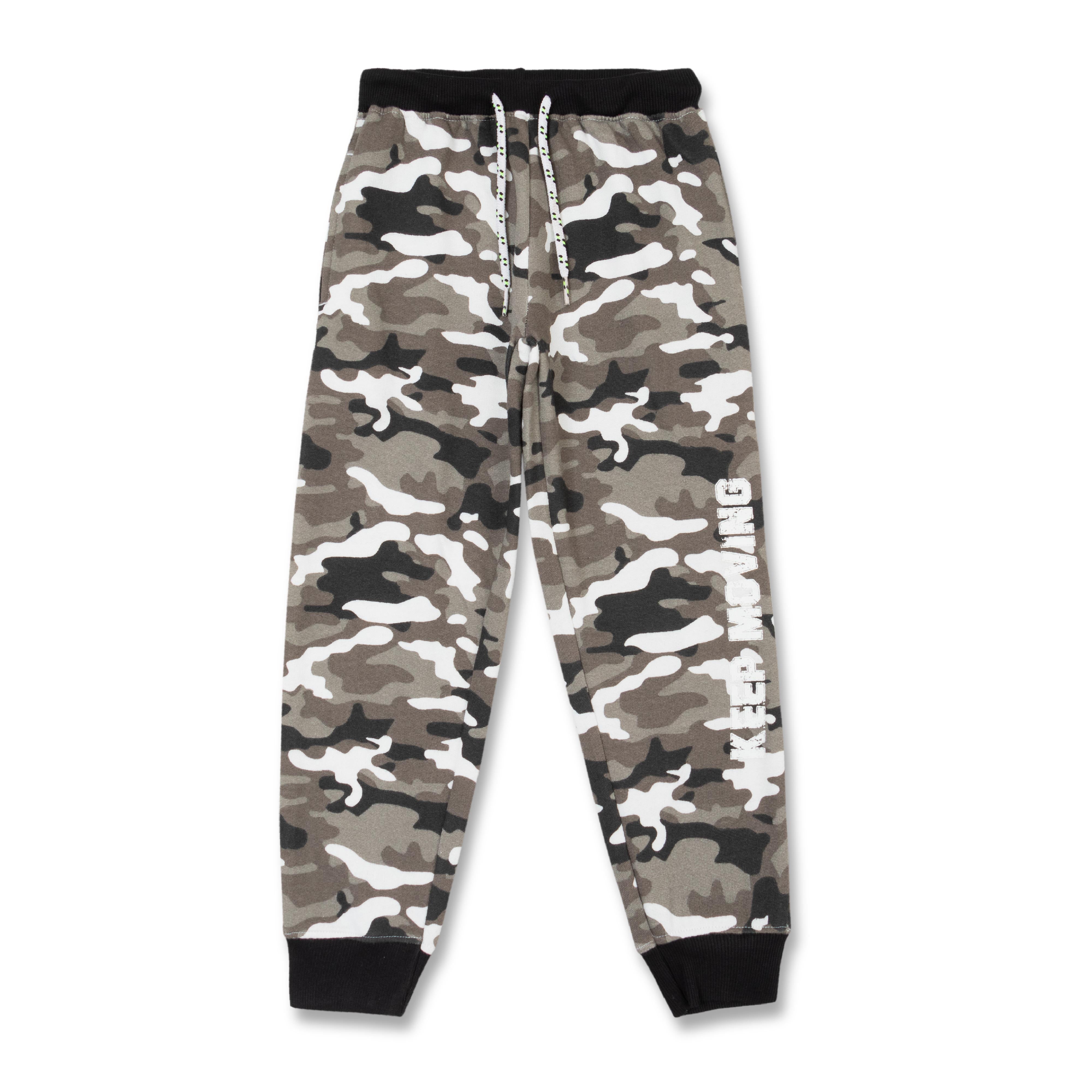 Boys Full Length Camouflage Printed Jogger Pant