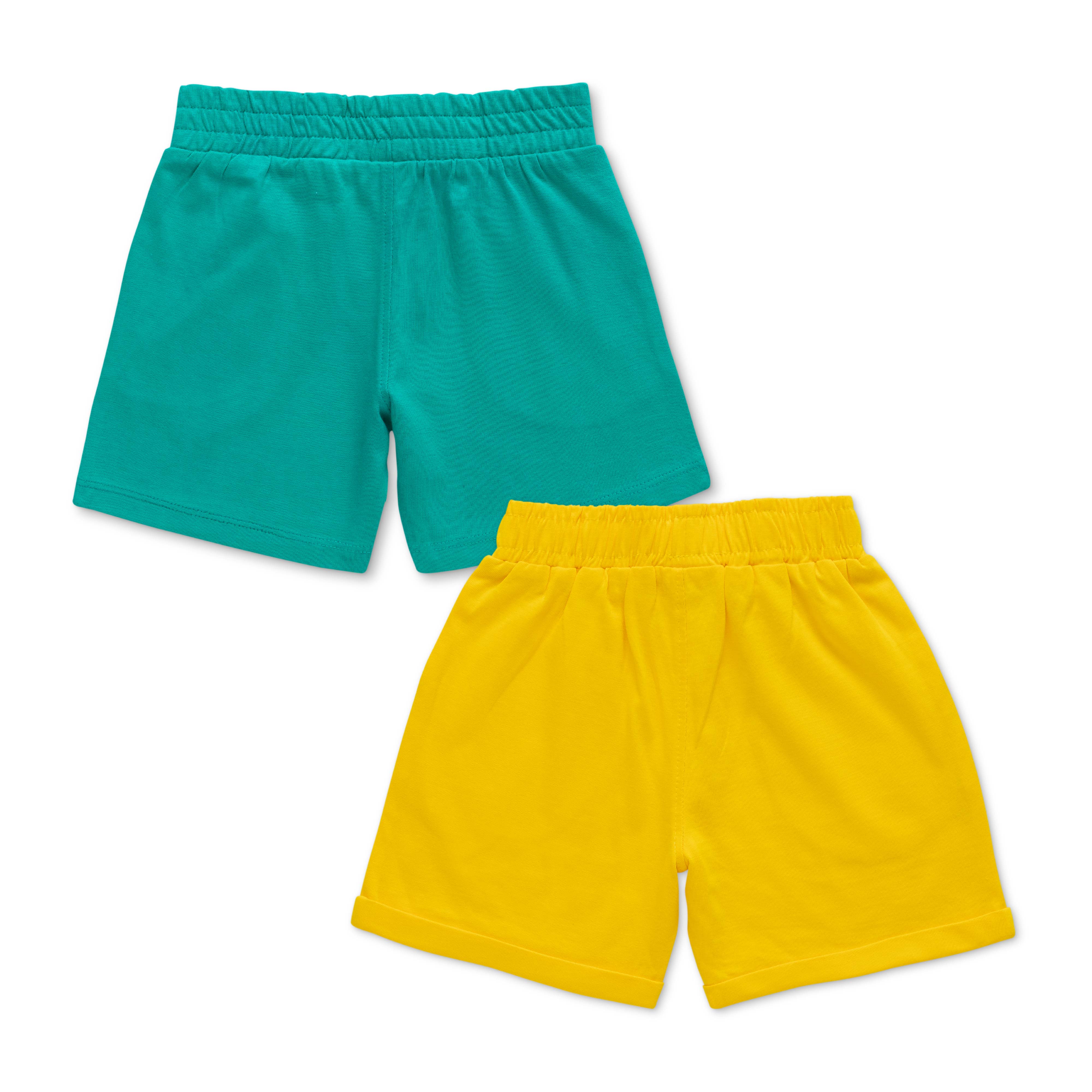 Baby Boys’ 2-Pack Cotton Shorts – Super Mom & Dad’s Little Champion Print Set