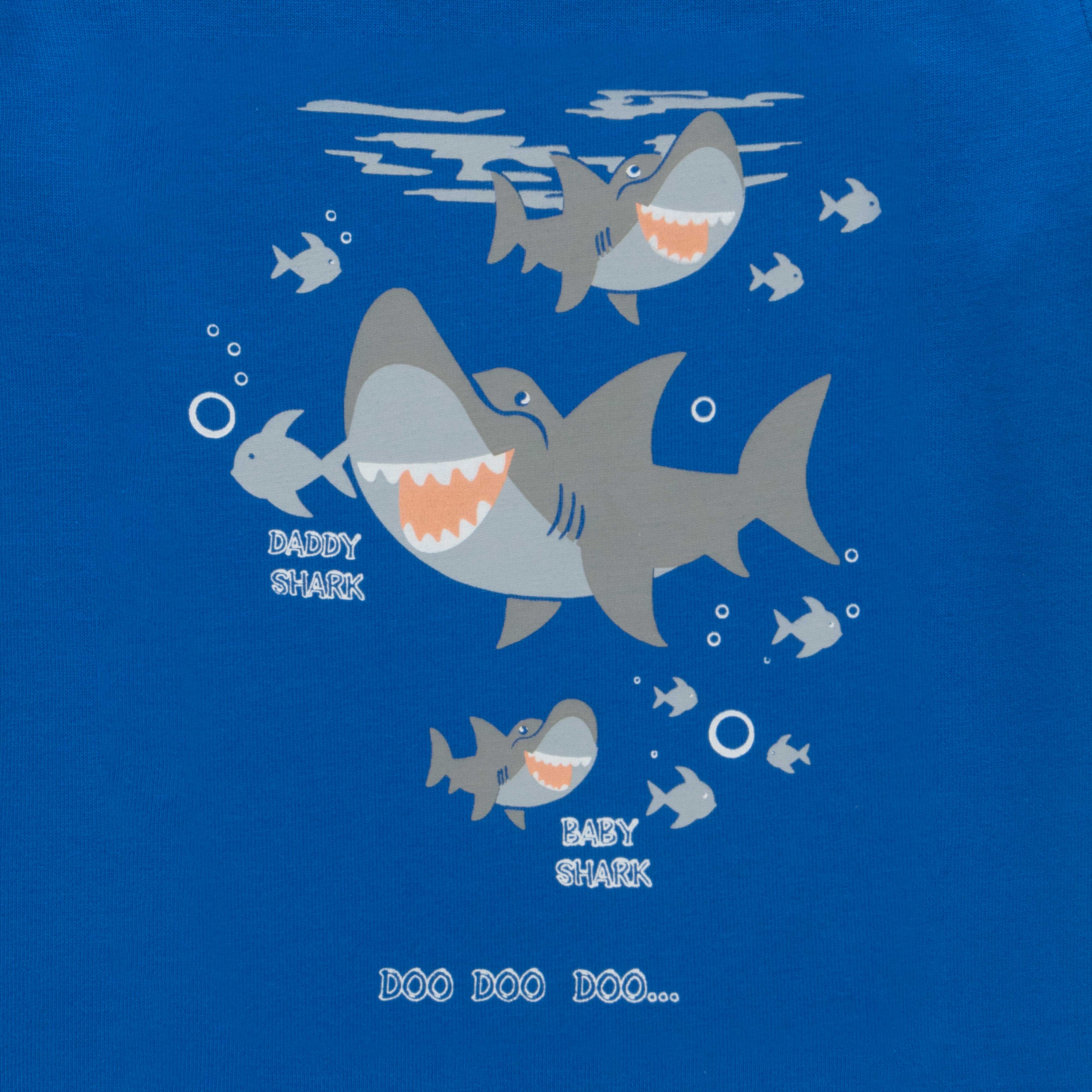 "Baby Boys' Printed T-Shirt Pack – Set of 3 (Astronaut, Shark, and Ocean Theme) – 100% Cotton Tees"