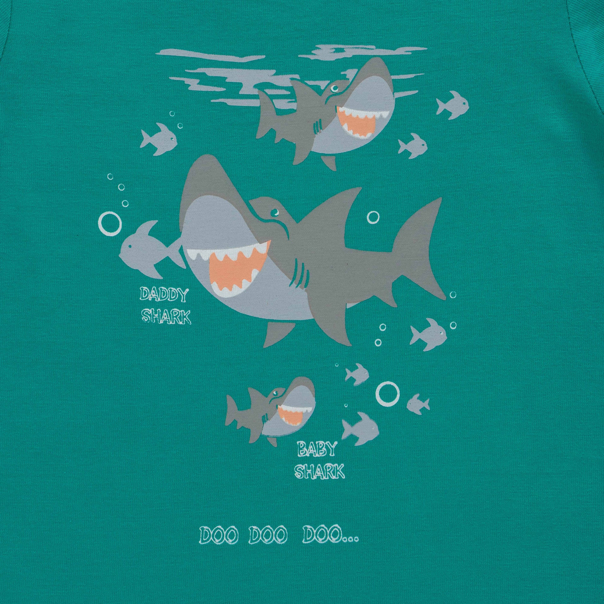 "Baby Boys' Printed T-Shirt Combo – Pack of 3 (Dino, Shark & Dad's Copilot Designs) – 100% Cotton"
