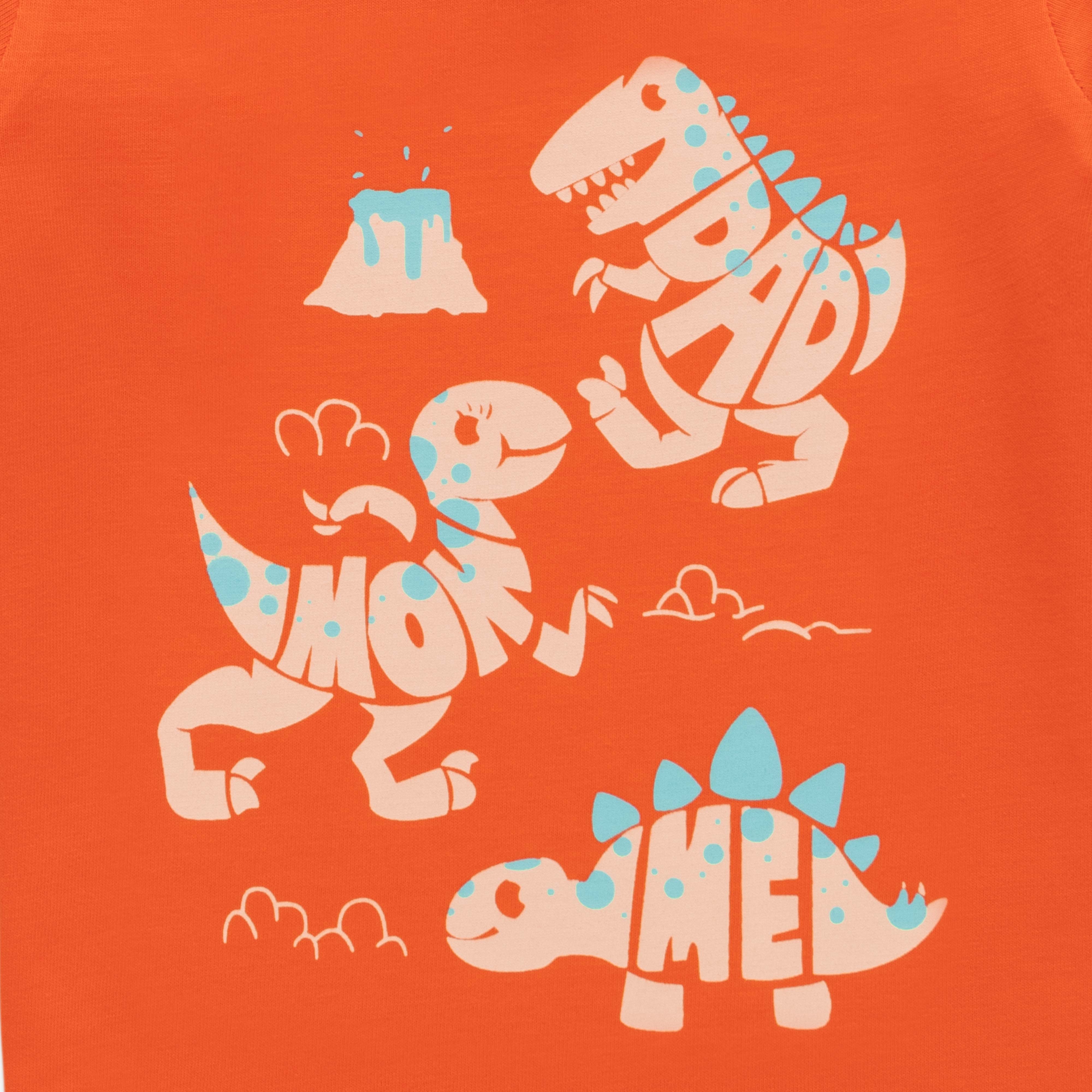 "Baby Boys' Graphic T-Shirt Set – Pack of 3 (Dino, Cool Monster & Nautical Prints) – 100% Cotton Tees"