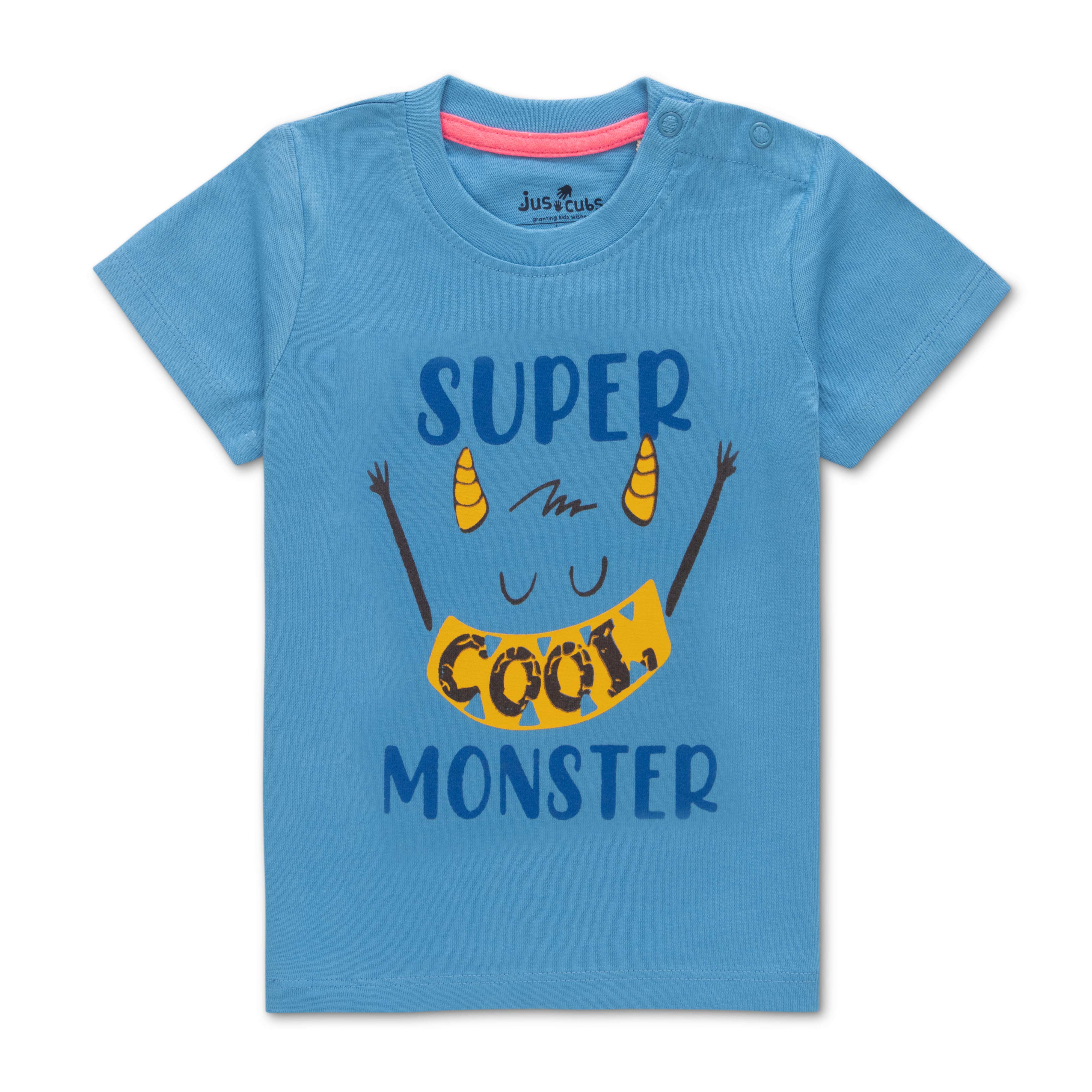 "Baby Boys' Graphic T-Shirt Set – Pack of 3 (Dino, Cool Monster & Nautical Prints) – 100% Cotton Tees"