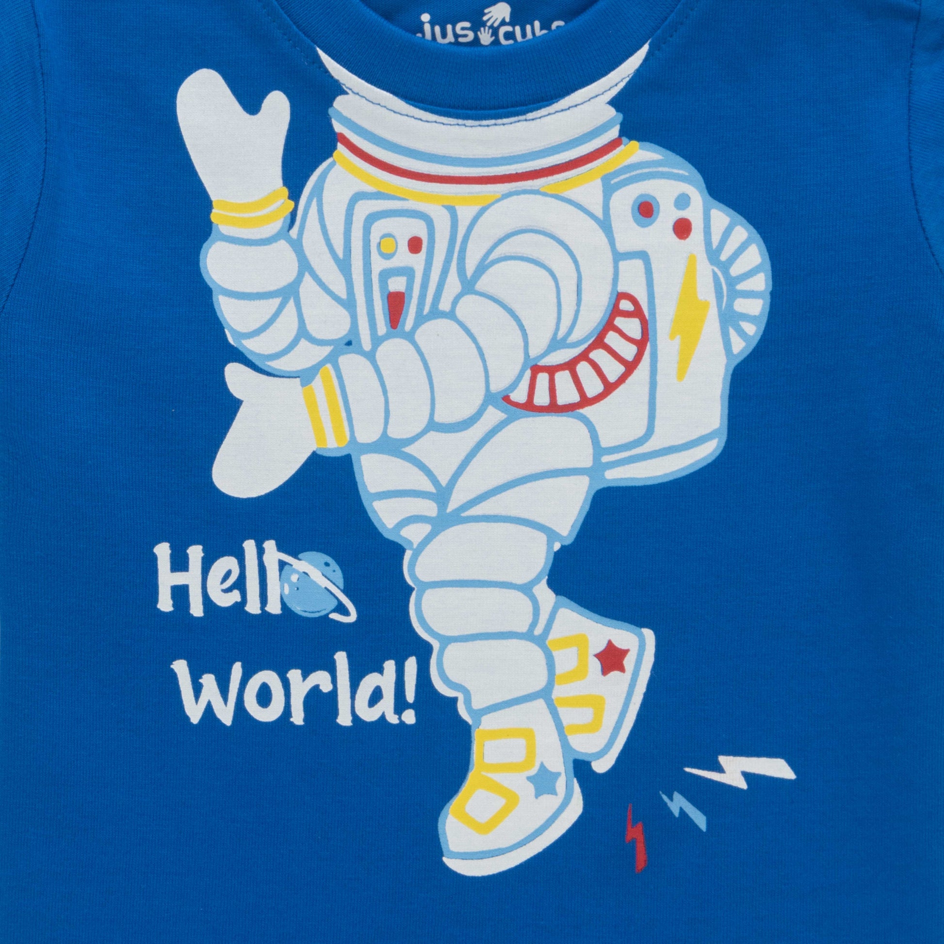 "Baby Boys' Graphic T-Shirt Set – Pack of 3 (Dino, Astronaut & Monster Prints) – Colorful Cotton Tees"