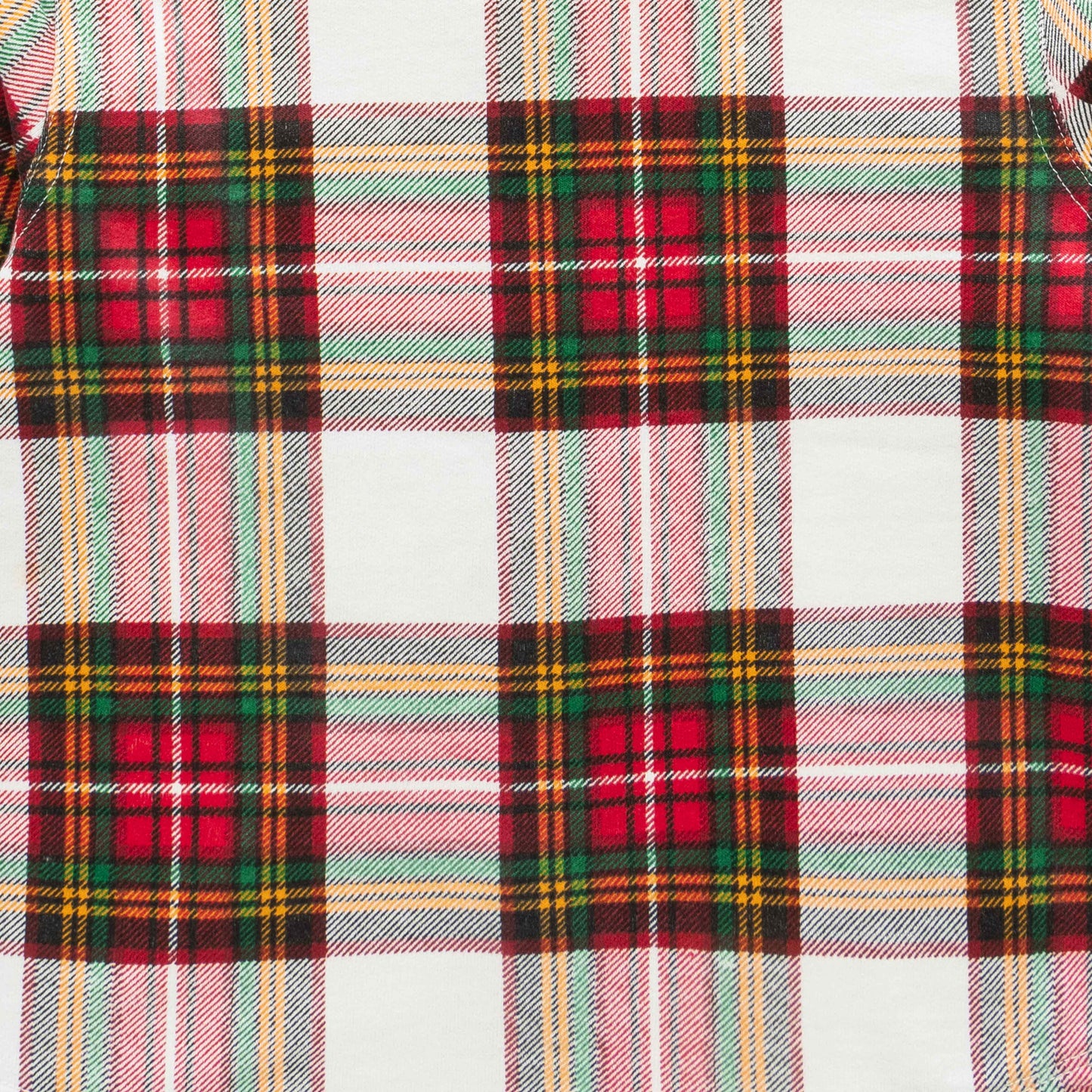 Boys' Long Sleeve Button-Up Flannel Shirt – Red, Pink & White Holiday Plaid