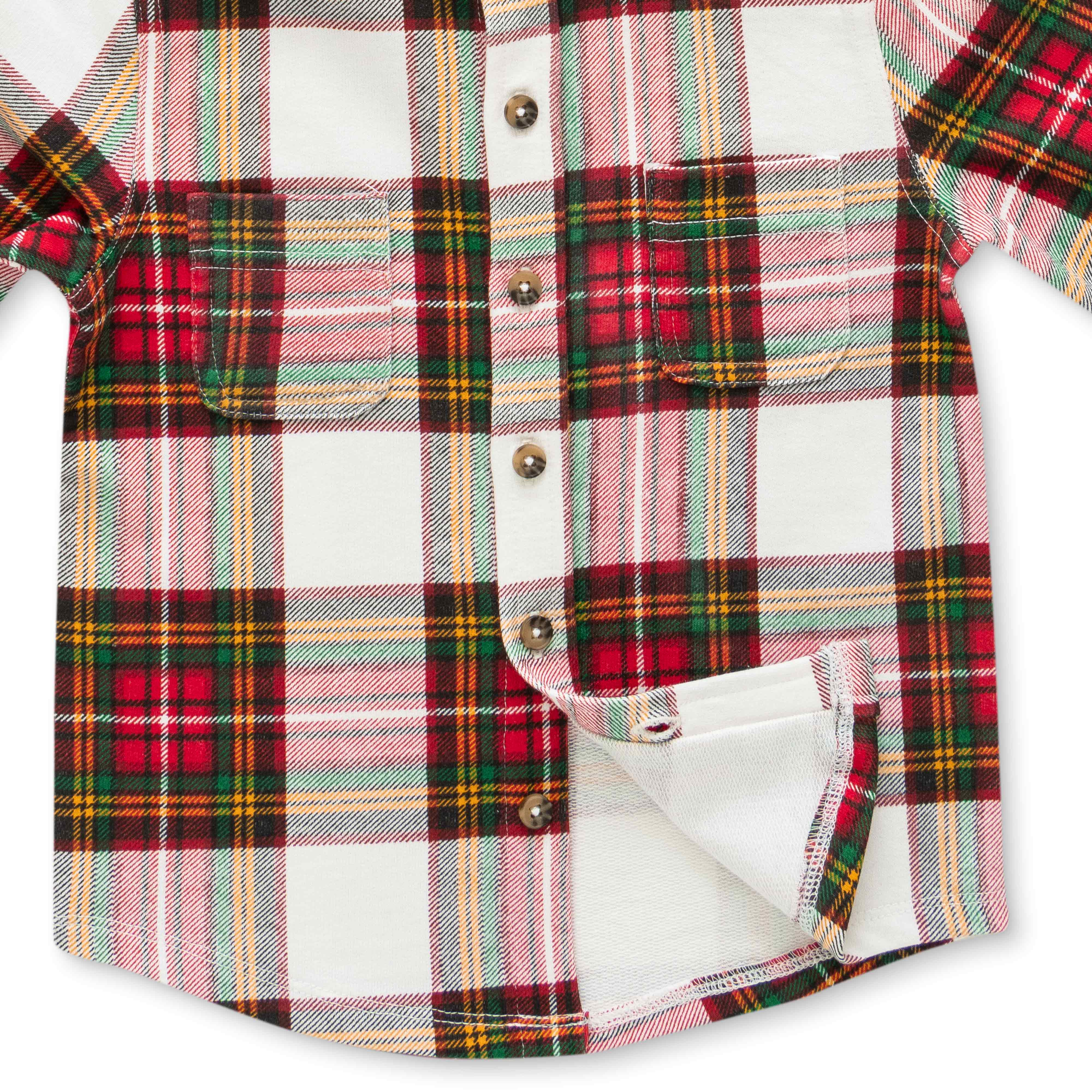 Boys Full Sleeves 100 % Cotton Bio washed Soft Shirt - Red