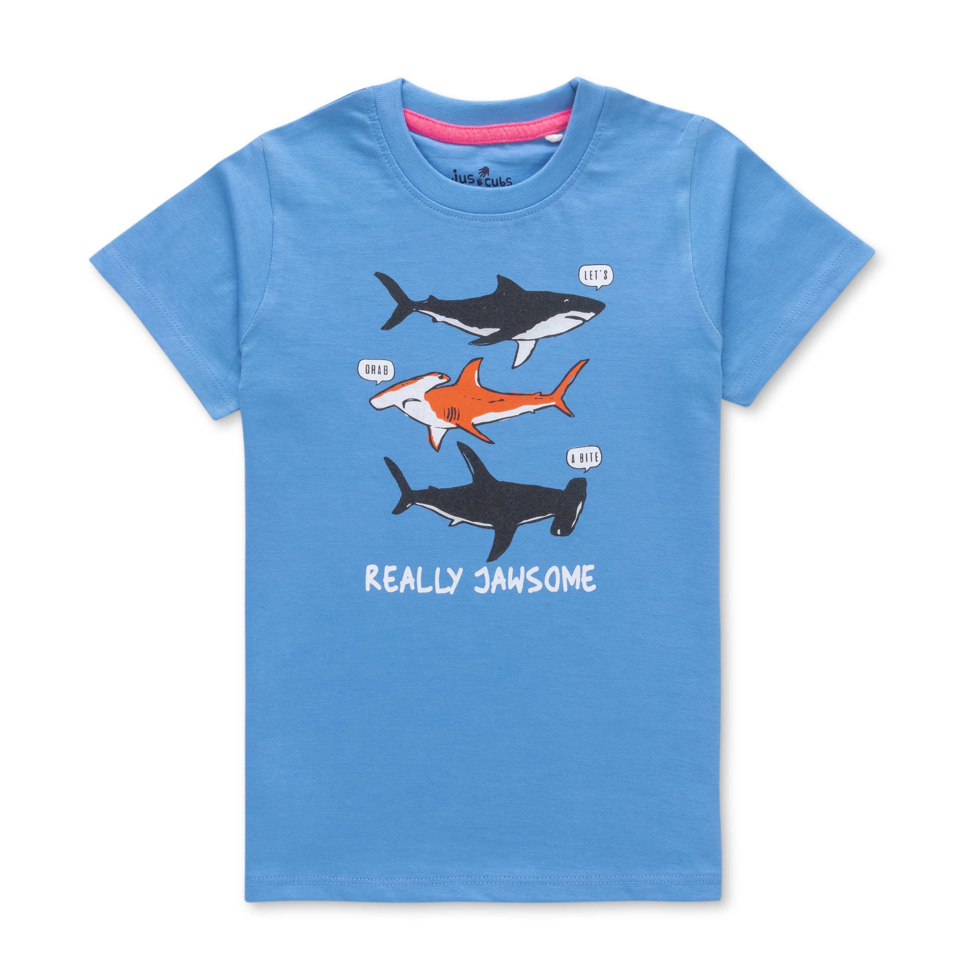 "Boys' Fun Graphic T-Shirt Combo – Pack of 3 (Shark, Astronaut & Race Car Prints)"