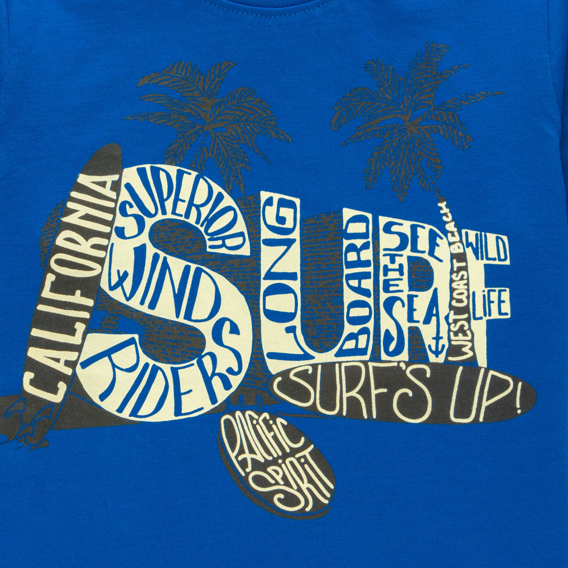 Boys' Graphic T-Shirt Pack – Set of 3 Fun Designs (Surf, Space, Sharks)