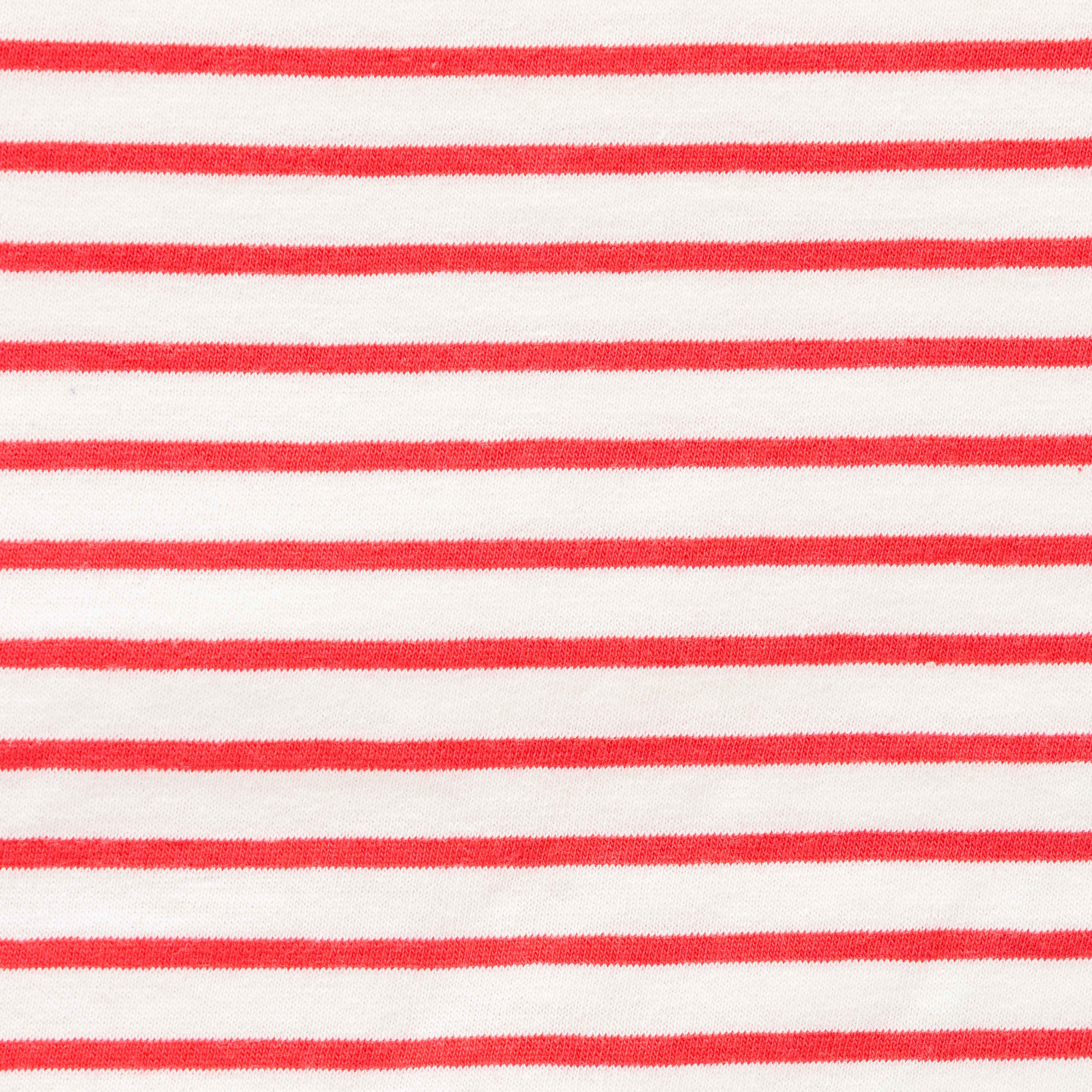 Girls Cotton Toddler Striped T Shirt Round Neck Red