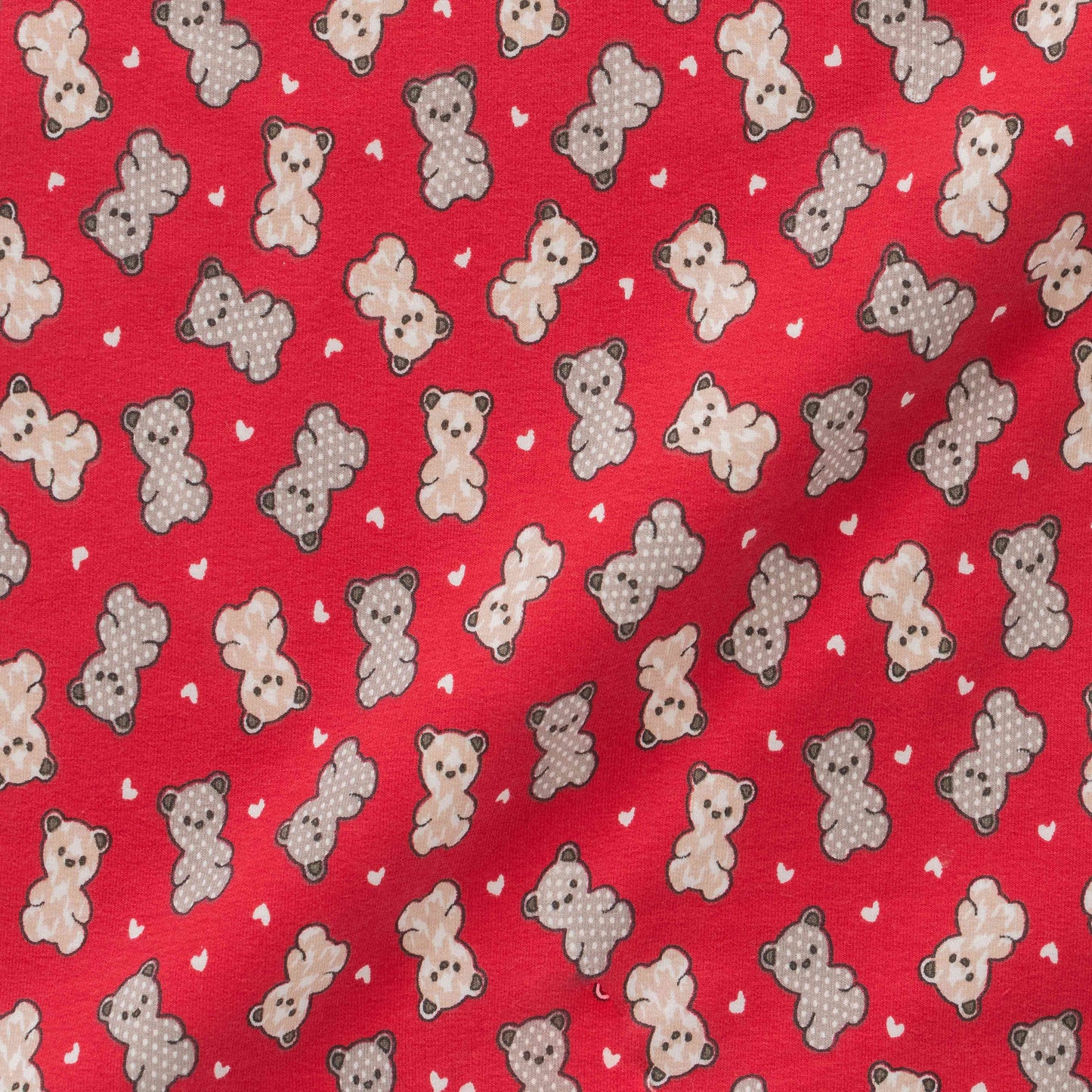Girls Interlock Infants All Over Print Dungaree - Red