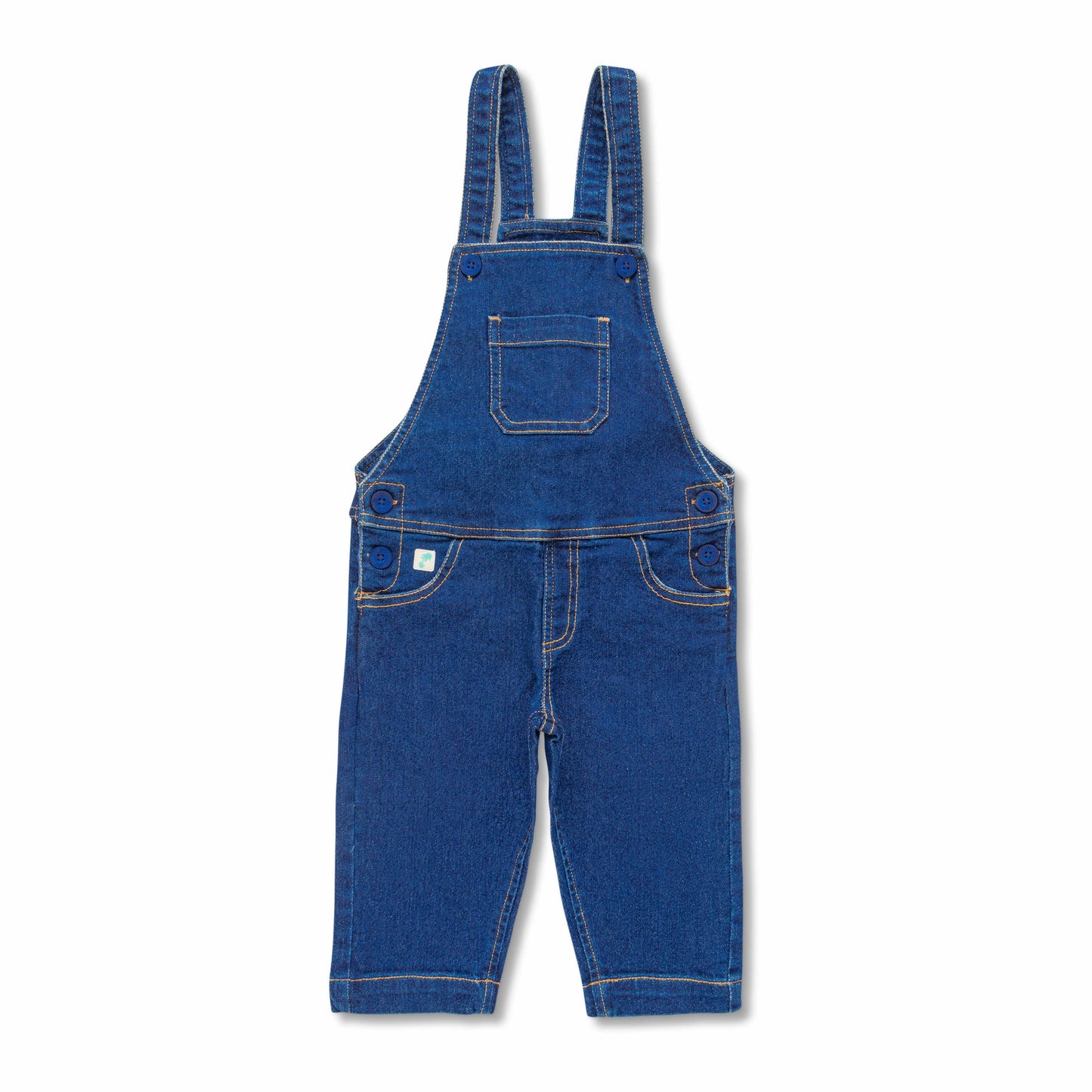 Unisex Baby & Toddler Denim Dungaree – Classic Blue Jean Dungarees, Adjustable Straps & Pockets