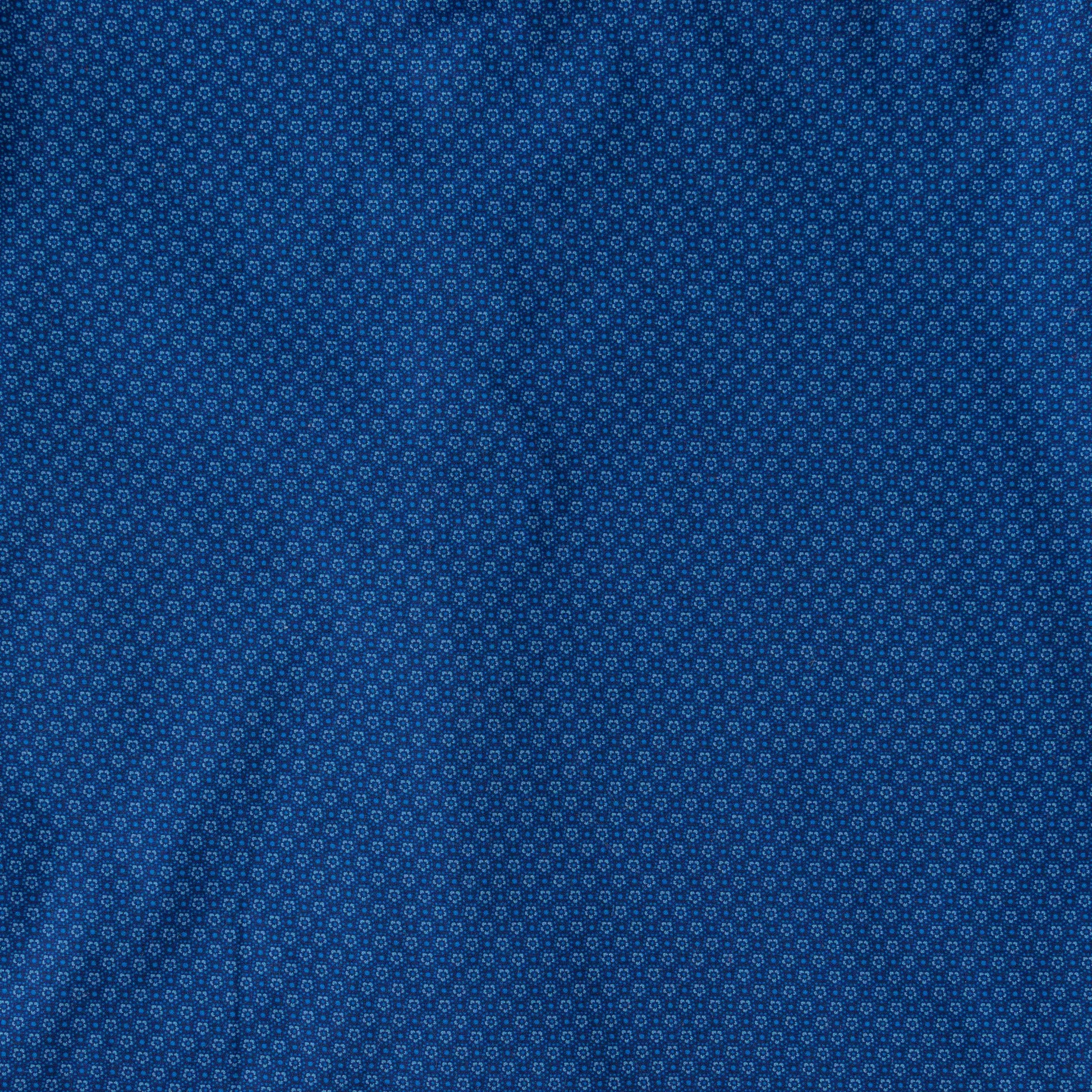 Boys Regular Fit All Over Printed Casual Shirt-Dark Blue