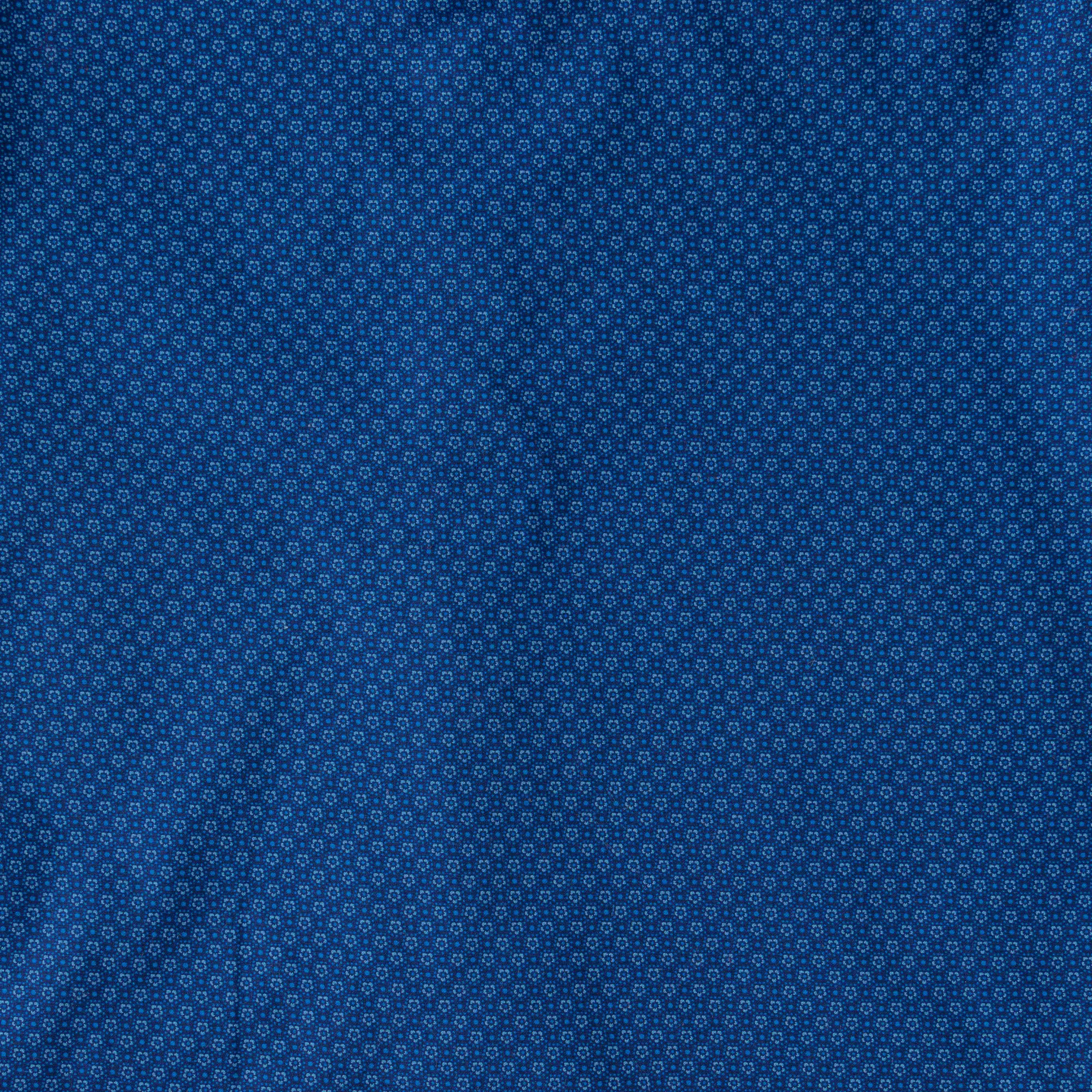 Boys Regular Fit All Over Printed Casual Shirt-Dark Blue