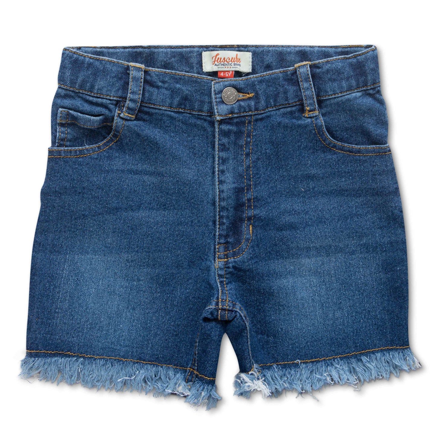 "Baby Girls' Denim Shorts with Frayed Hem – Casual Summer Wear"