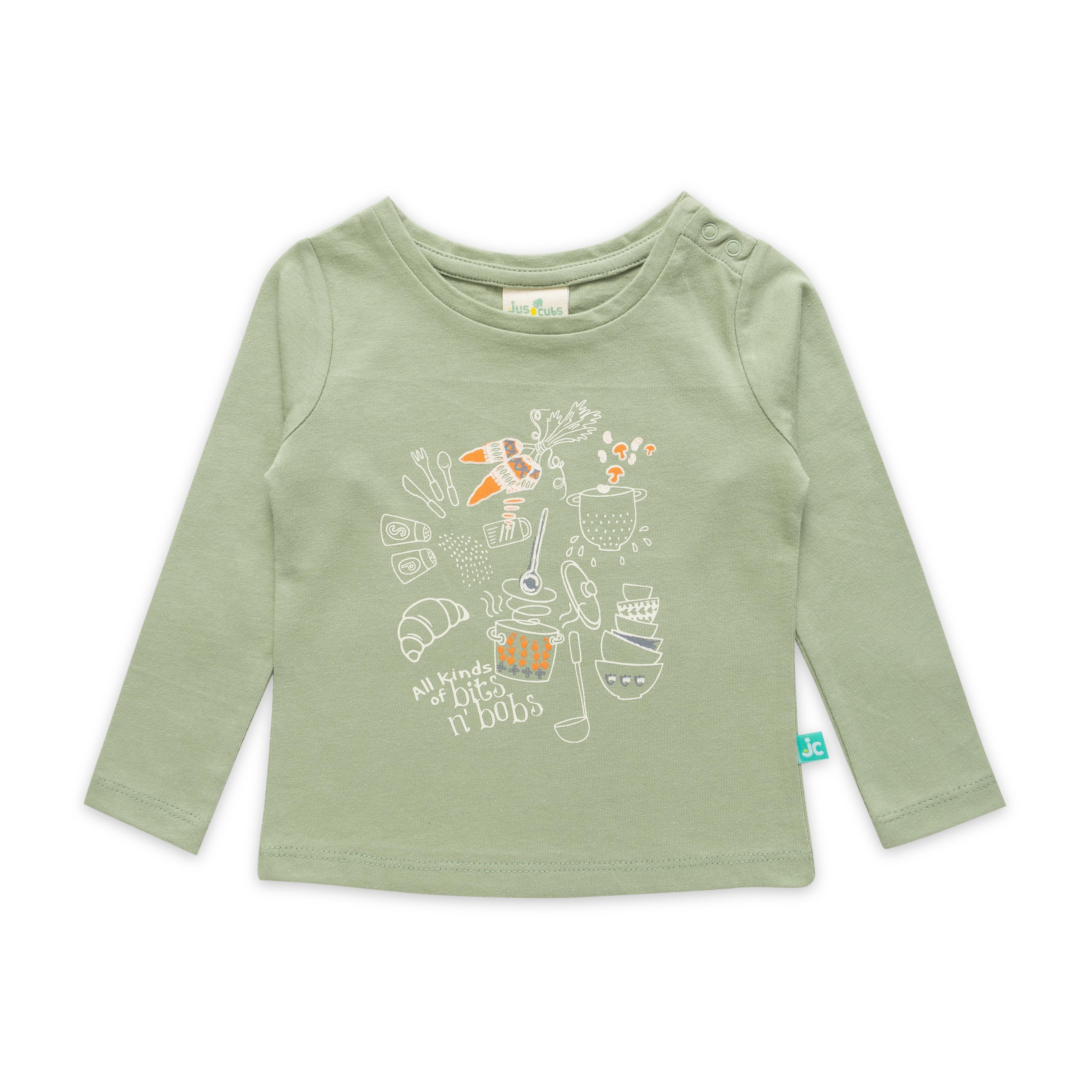 Baby Girls Graphic Printed Full Sleeve T Shirt - Juscubs