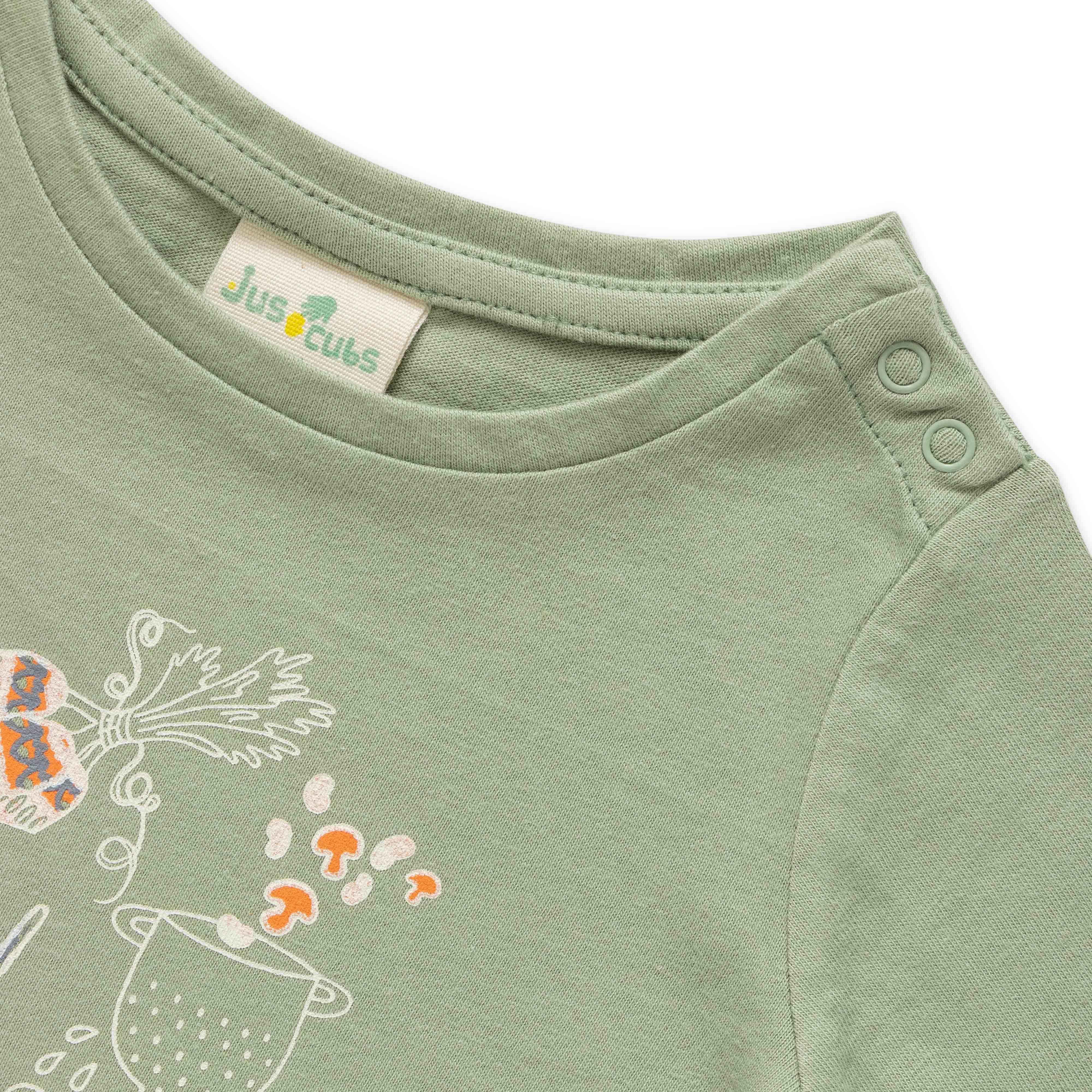 Baby Girls Graphic Printed Full Sleeve T Shirt - Juscubs