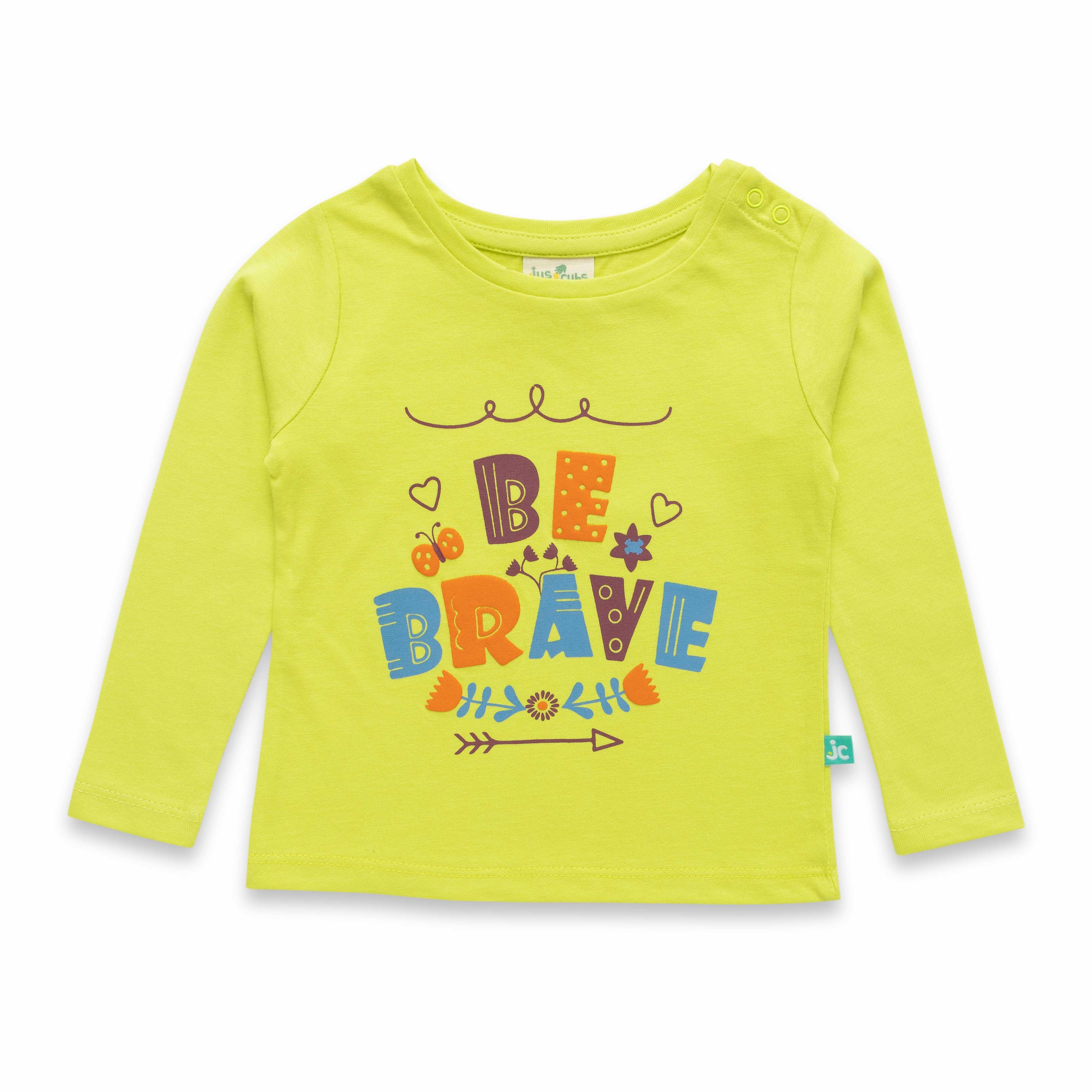 Baby Girls Graphic Printed Full Sleeve T Shirt - Juscubs