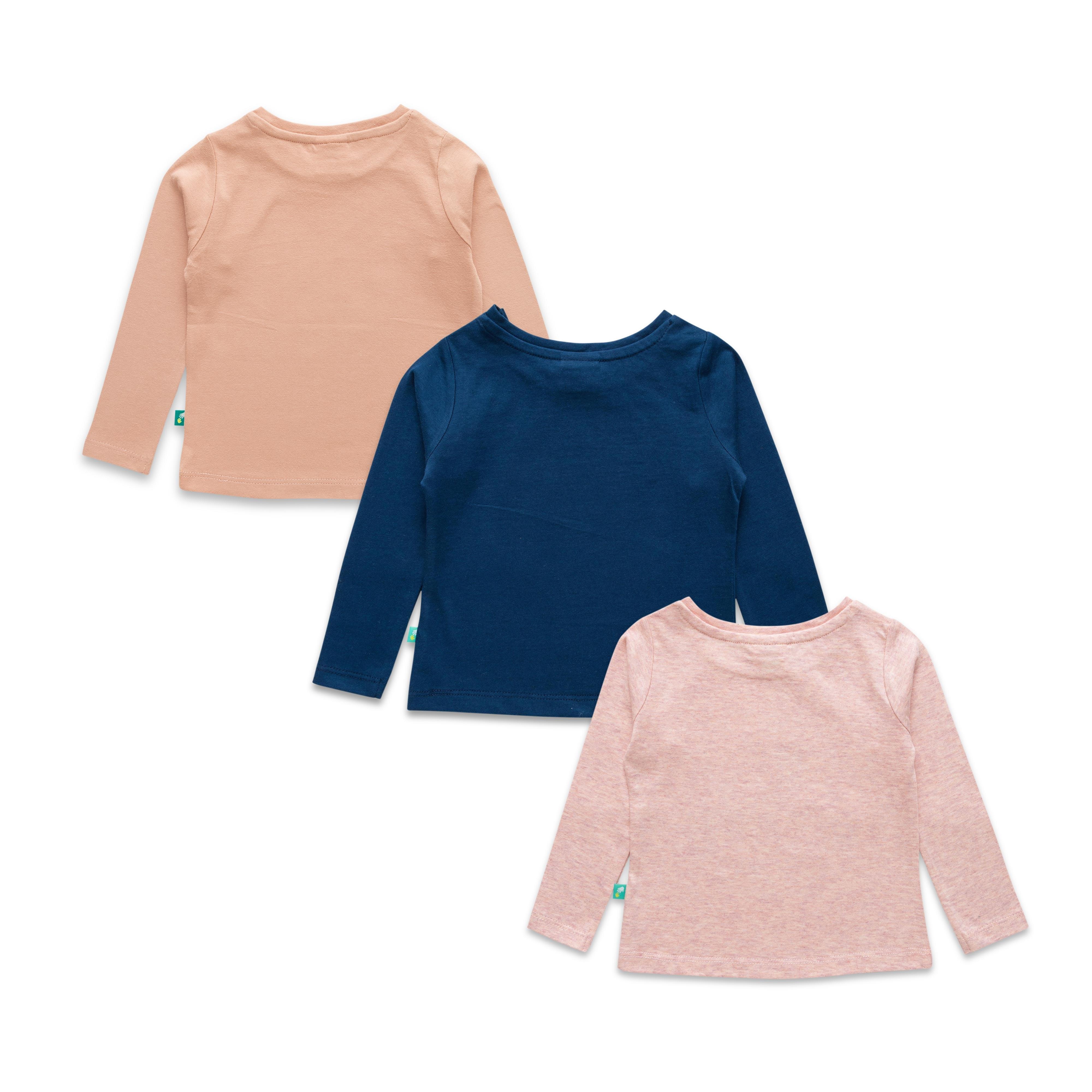 Baby Girls Graphic Printed T Shirts Combo Pack - Juscubs