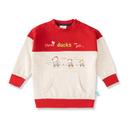 Baby Boys Full Sleeve Three Ducks One Day Printed Sweatshirt