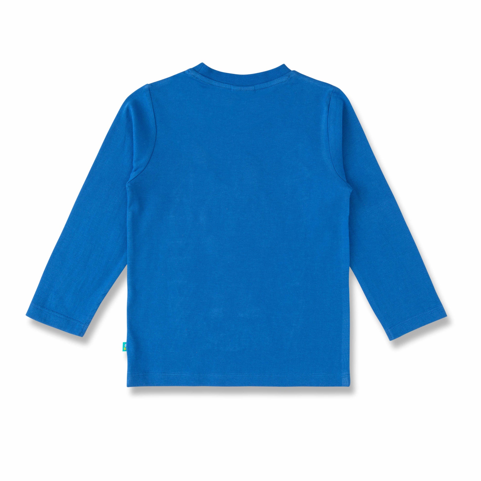 "Baby Boys' Blue Long Sleeve T-Shirt with Astronaut Print – 'Ready to Explore' Theme"