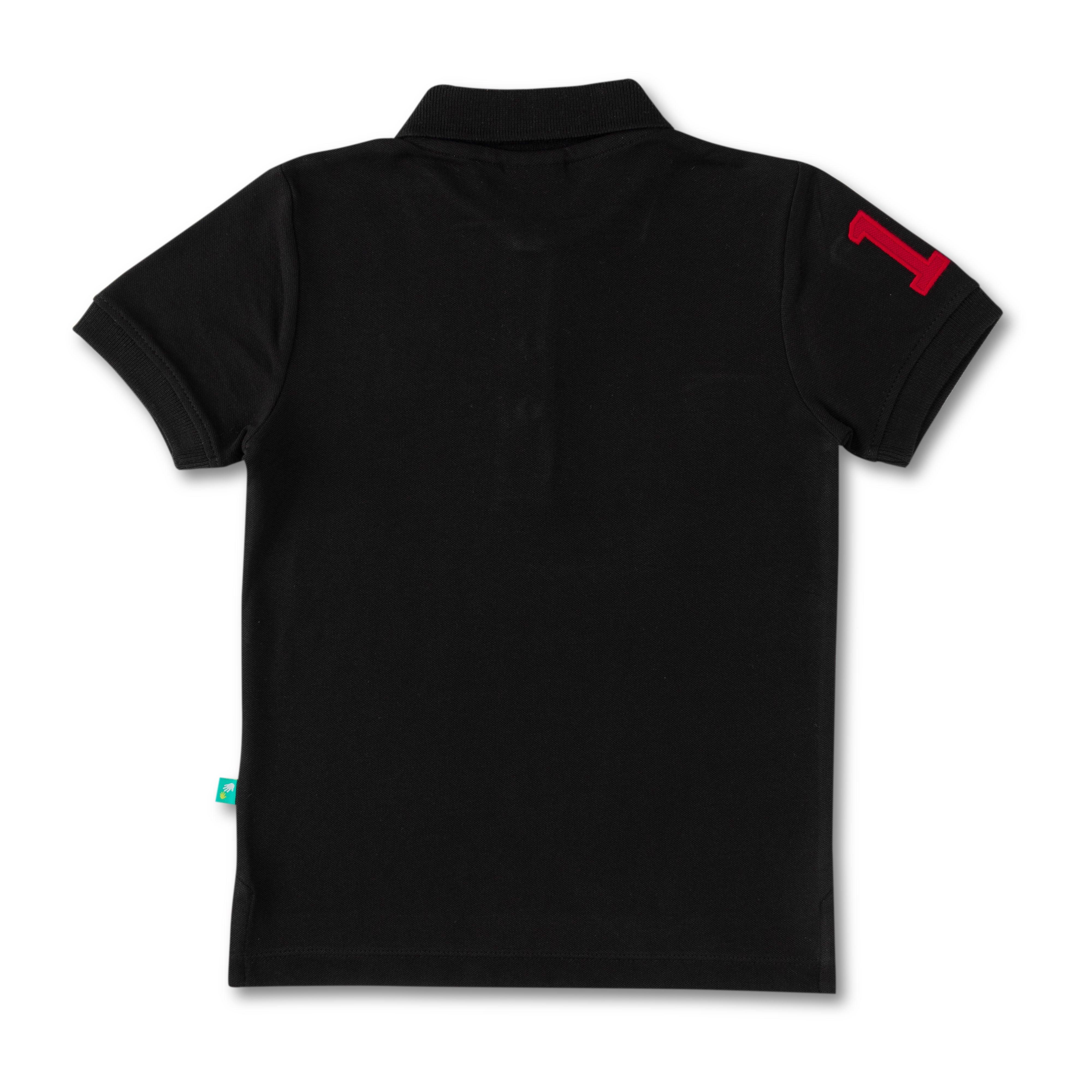Young Boys Solid Polo Neck T Shirt - Juscubs