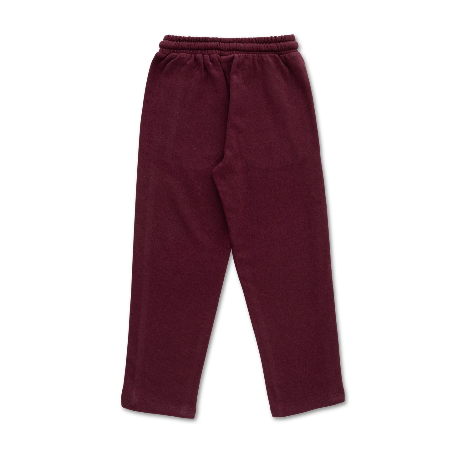 Boys' Maroon Track Pants with Contrast Piping