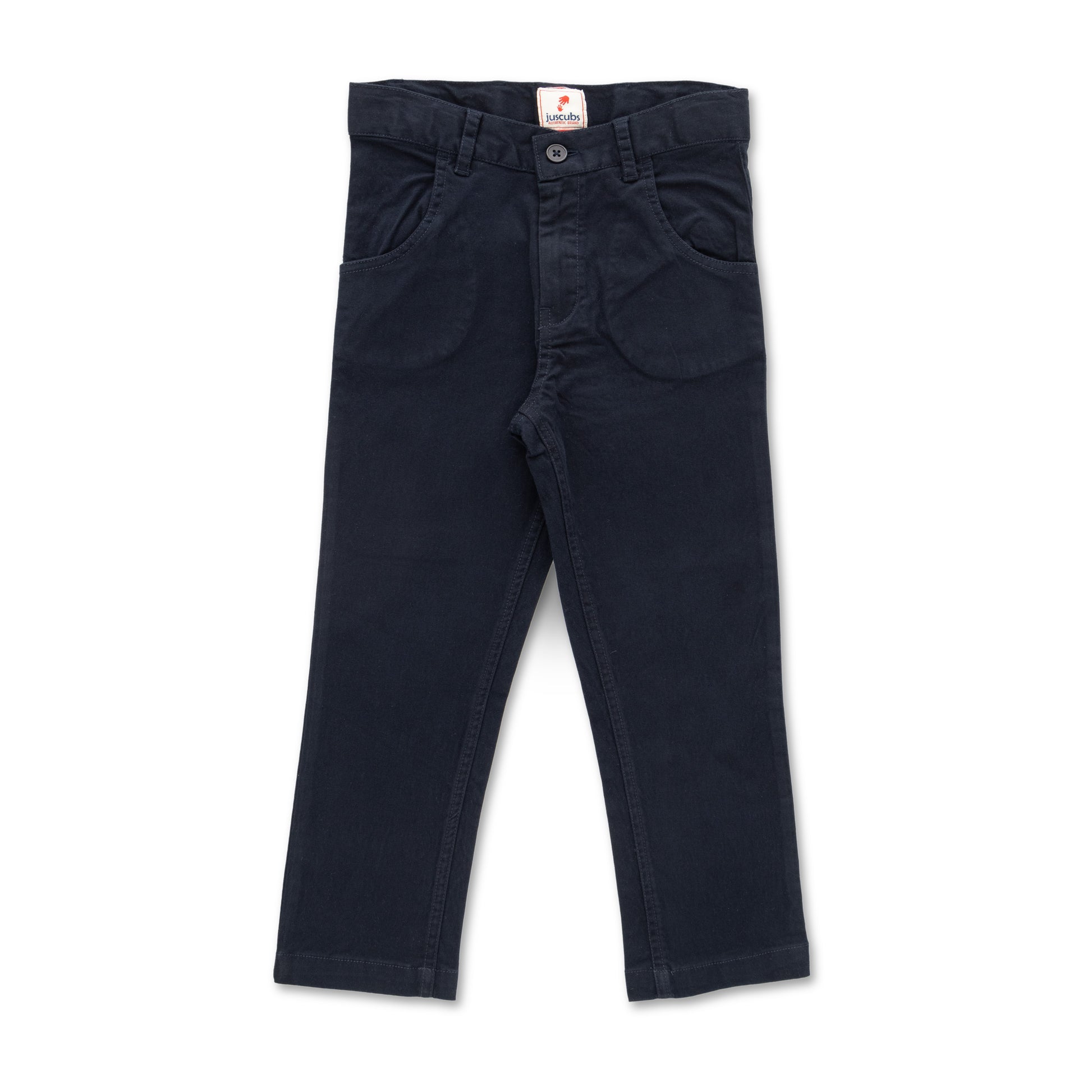 Boys' Navy Blue Cotton Chino Pants