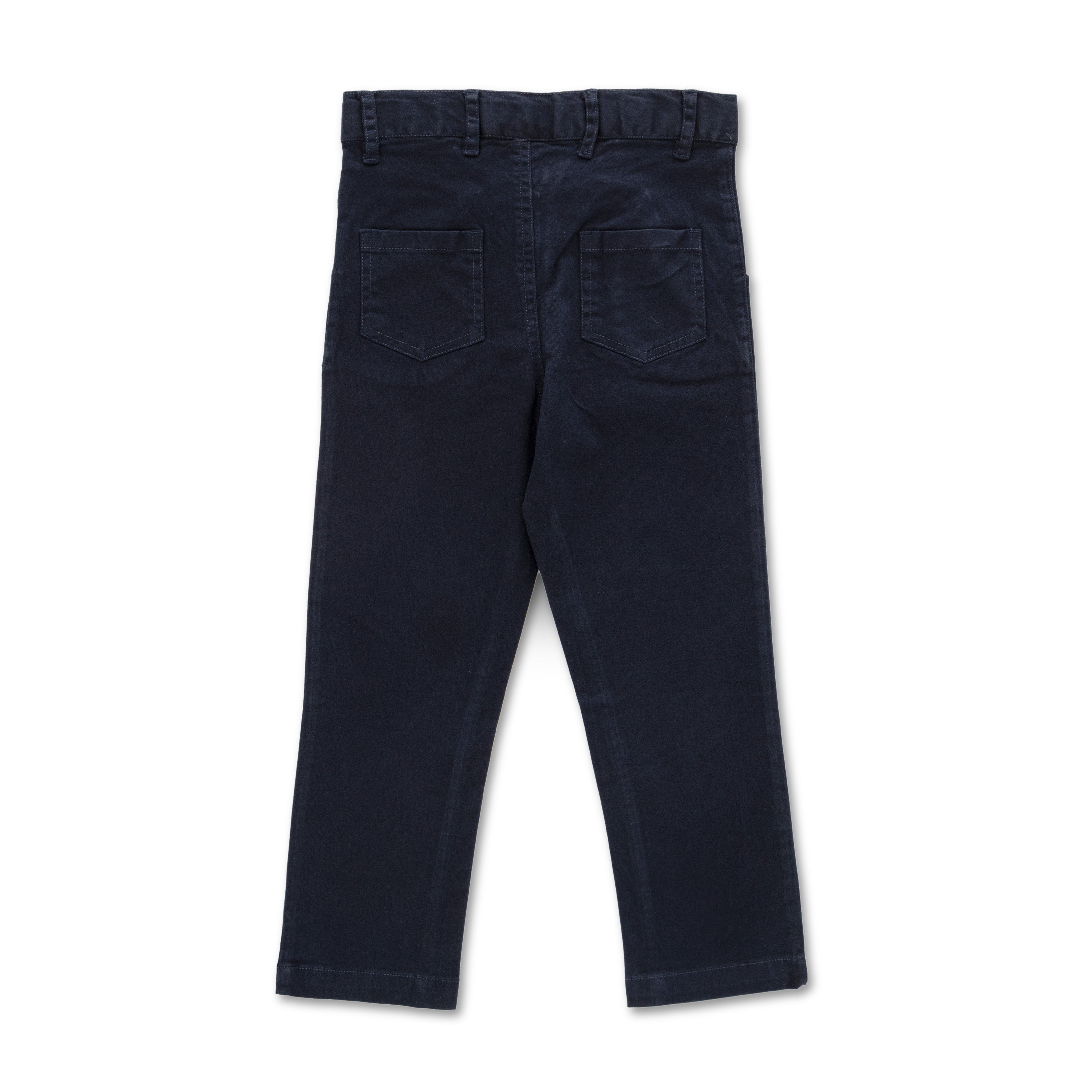 Boys' Navy Blue Cotton Chino Pants