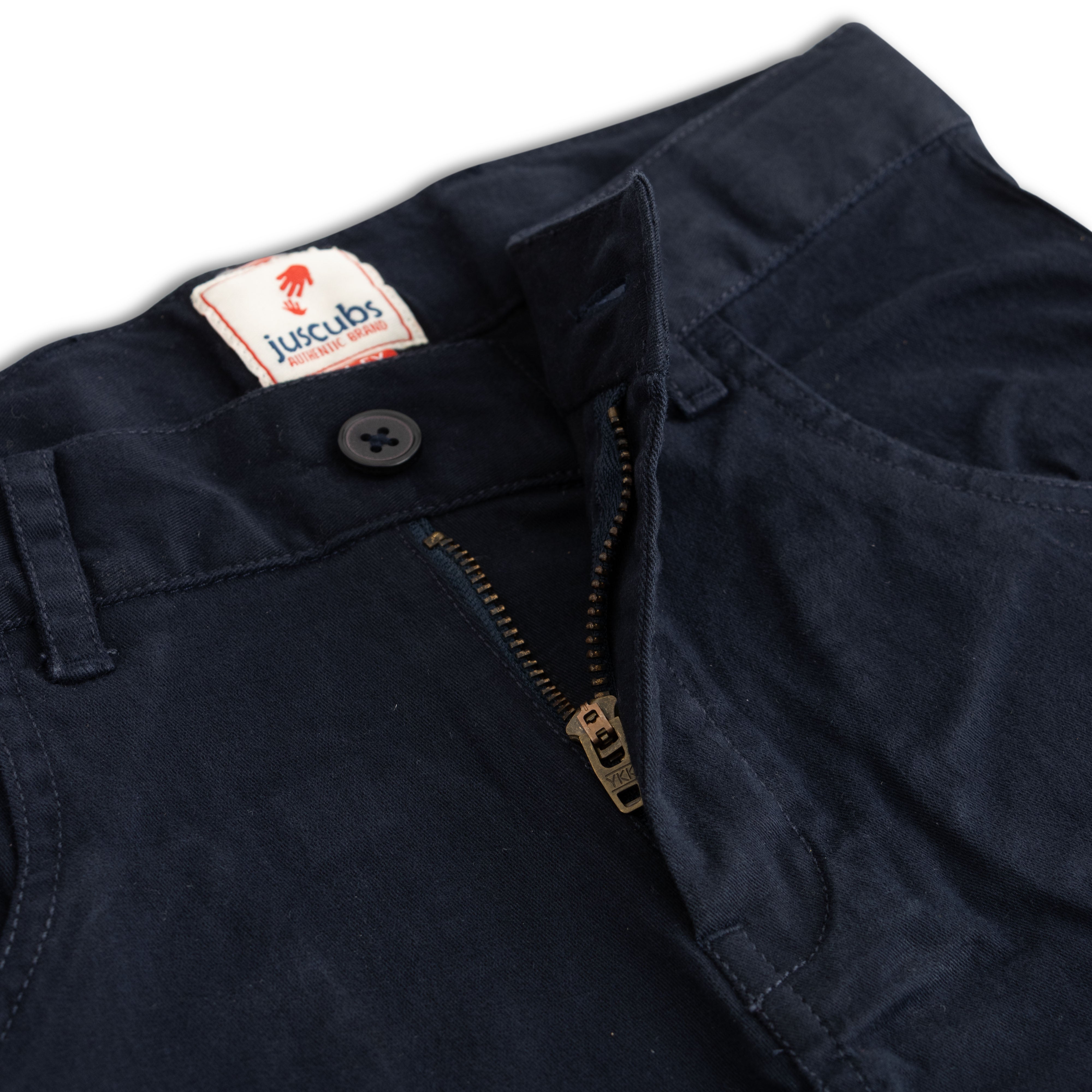 Boys' Navy Blue Cotton Chino Pants