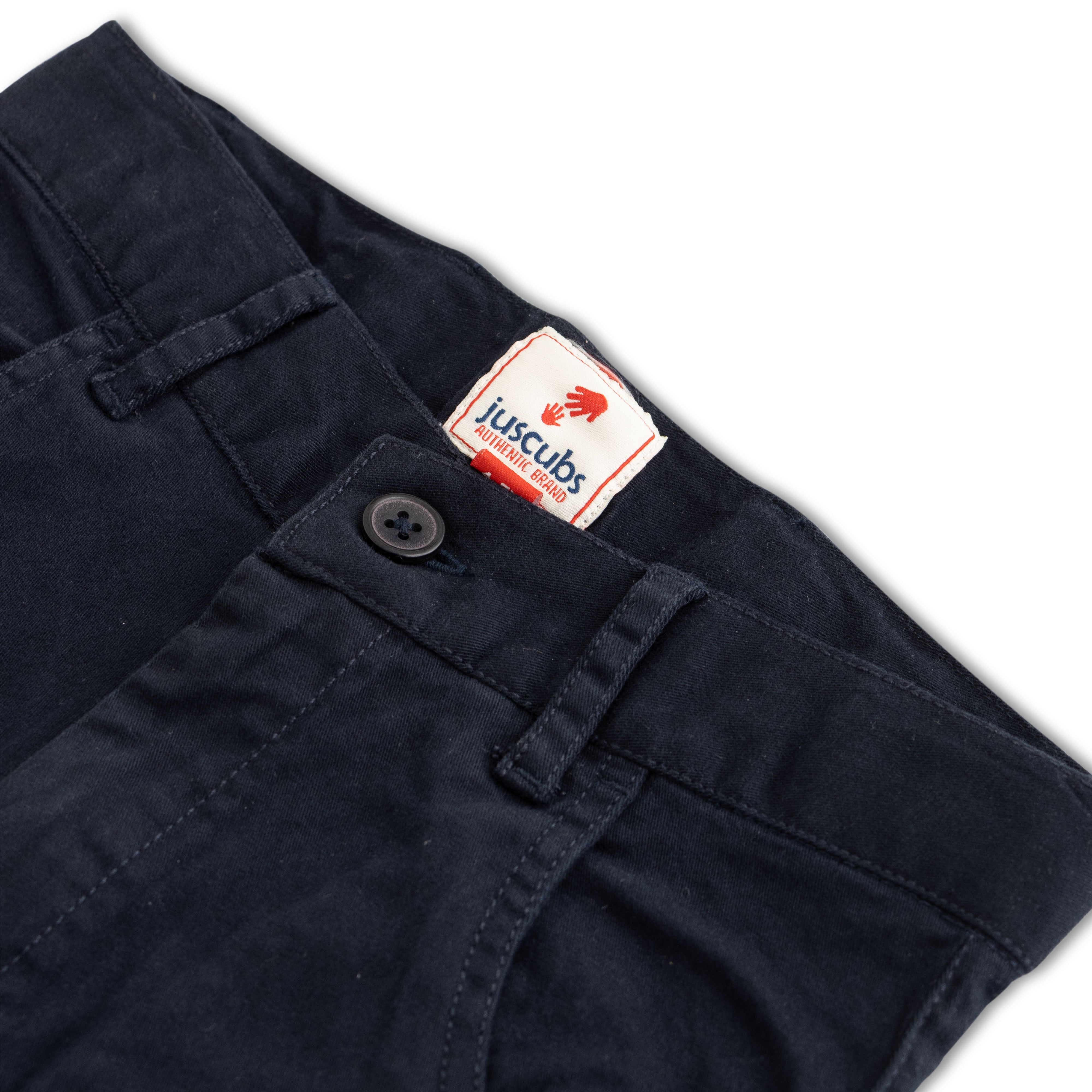 Boys' Navy Blue Cotton Chino Pants