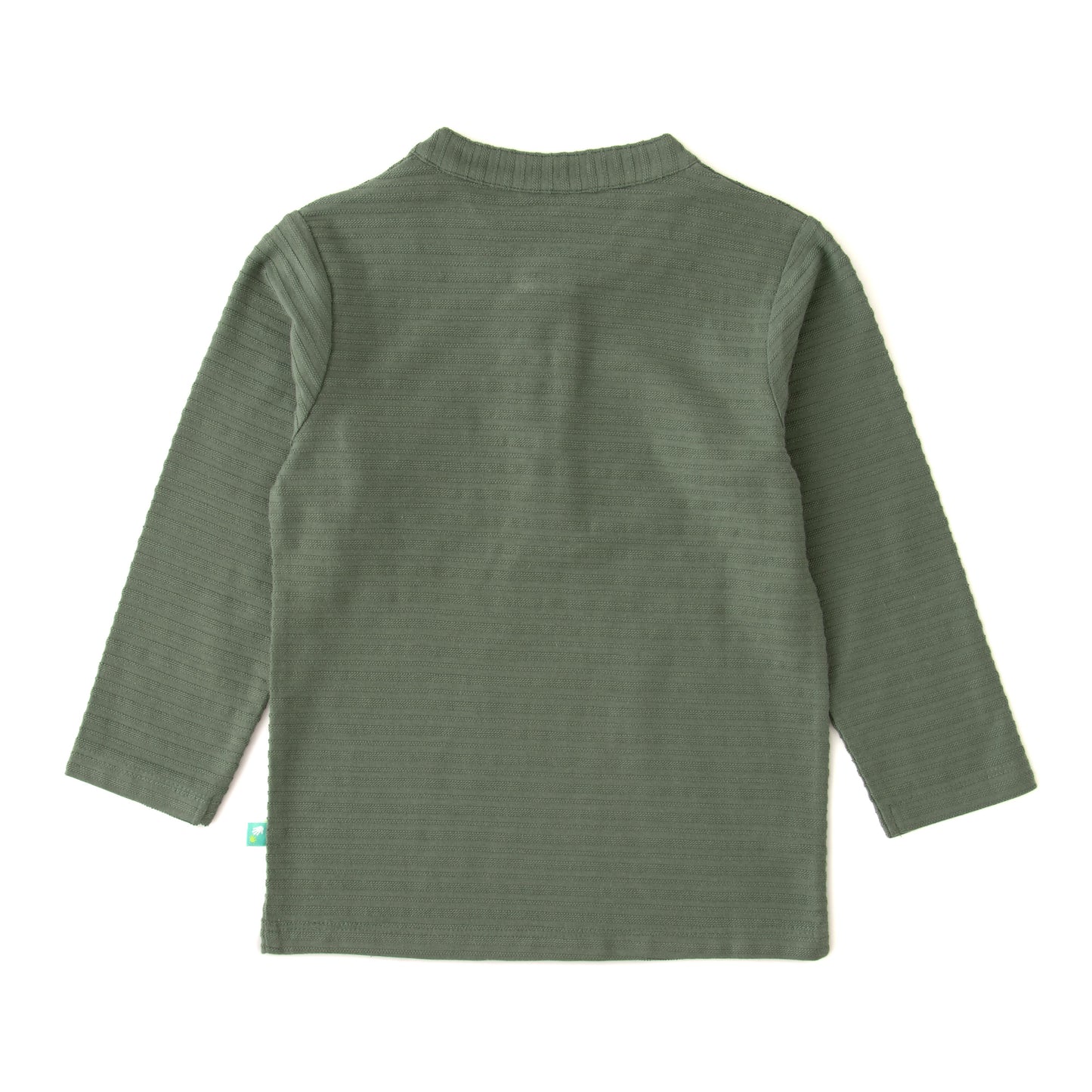 Boys' Ribbed Henley Long-Sleeve T-Shirt with Pocket