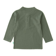 Boys' Ribbed Henley Long-Sleeve T-Shirt with Pocket