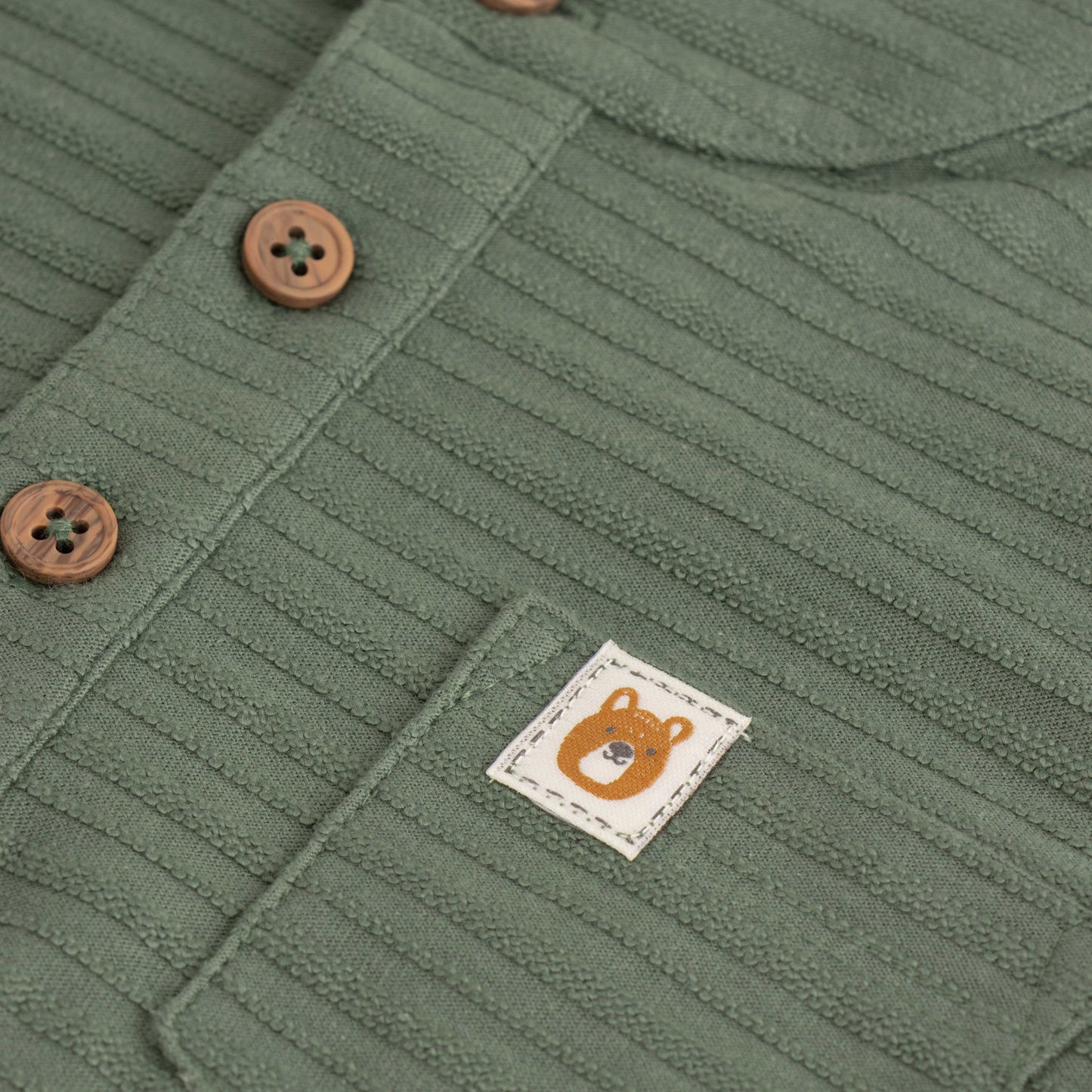 Boys' Ribbed Henley Long-Sleeve T-Shirt with Pocket