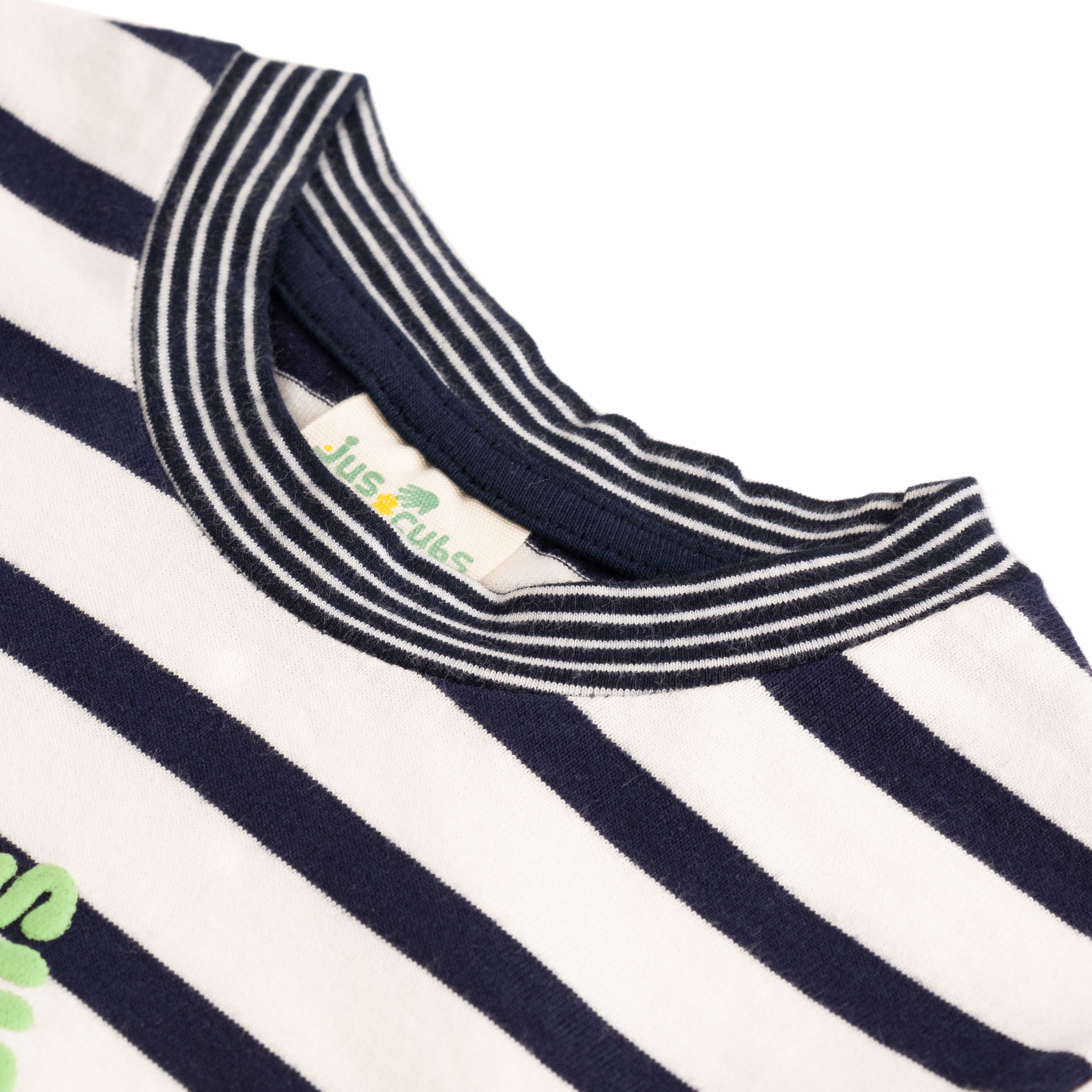 Boys' Striped Long-Sleeve T-Shirt with Superstar Print