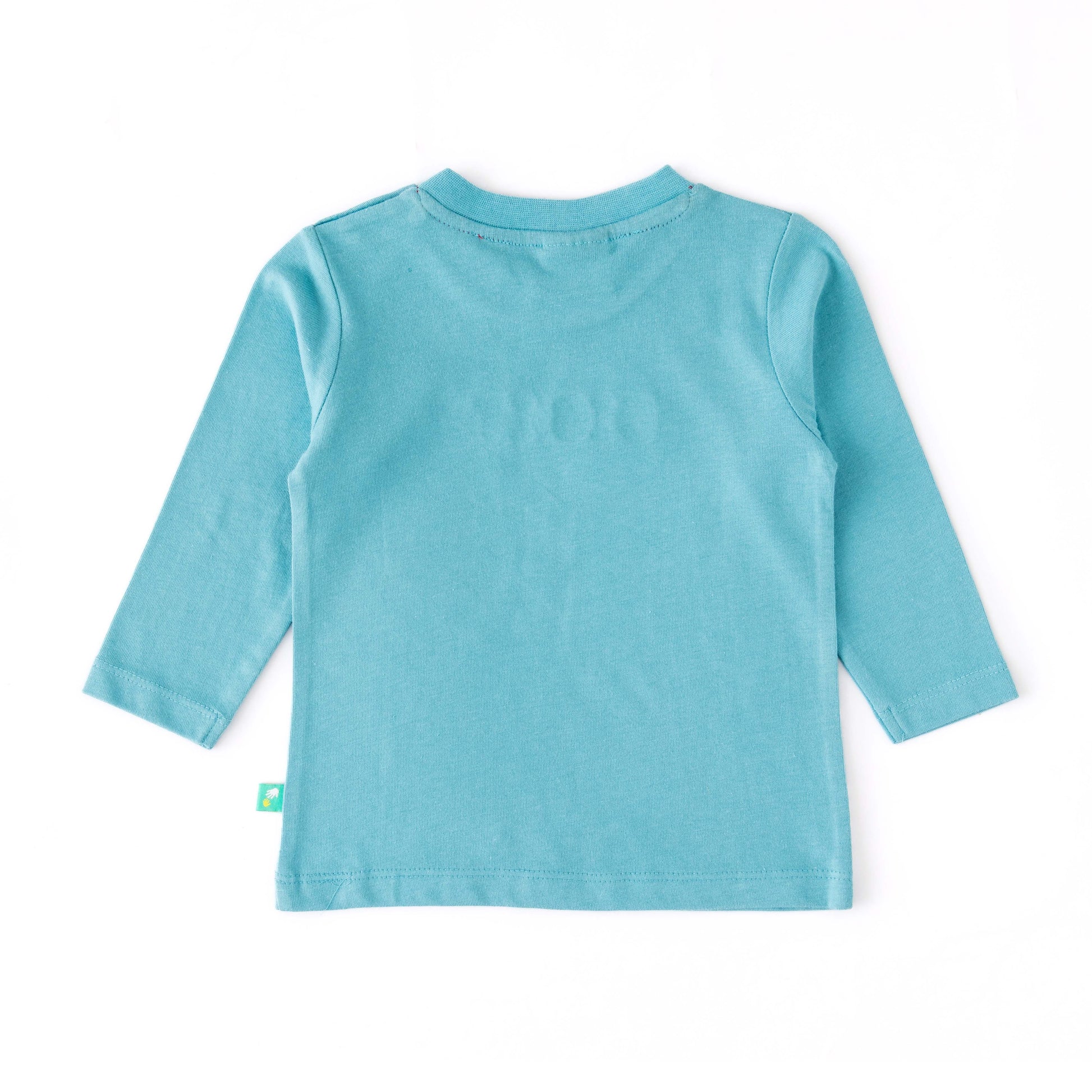 Boys' Blue "Dig It" Long Sleeve T-Shirt with Excavator Print