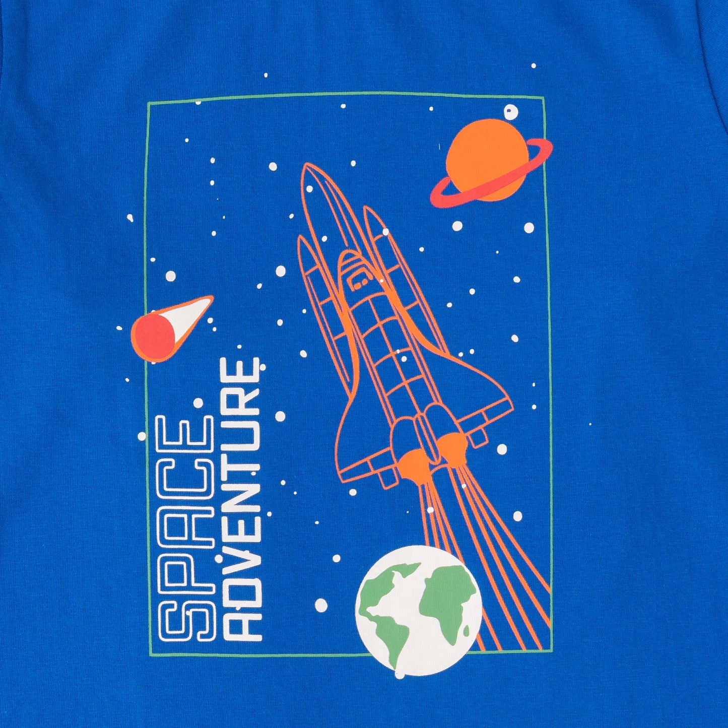 Boys' Blue "Space Adventure" Printed Long Sleeve T-Shirt