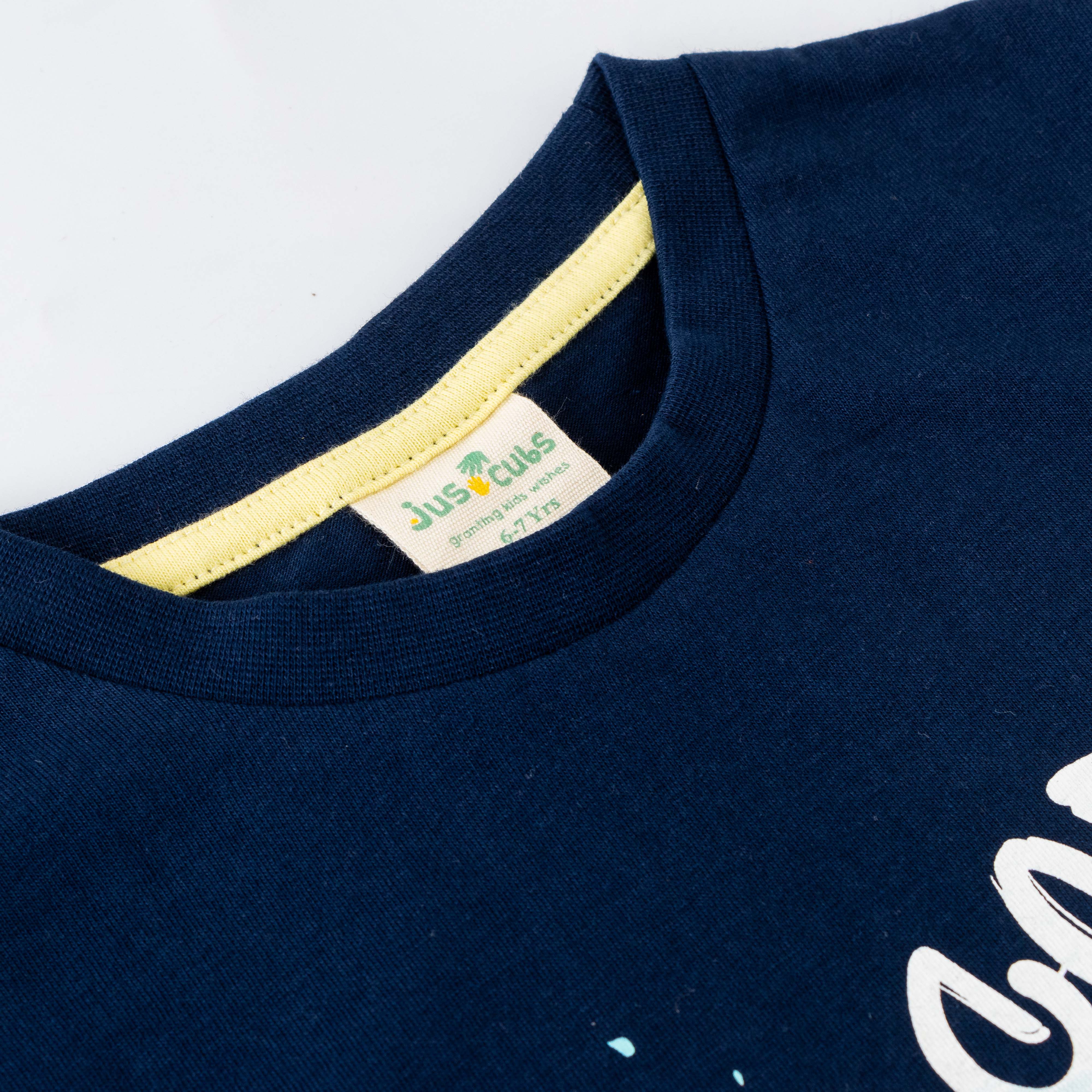 Boys' Navy Blue "Hardcore Gamer" Printed Long Sleeve T-Shirt