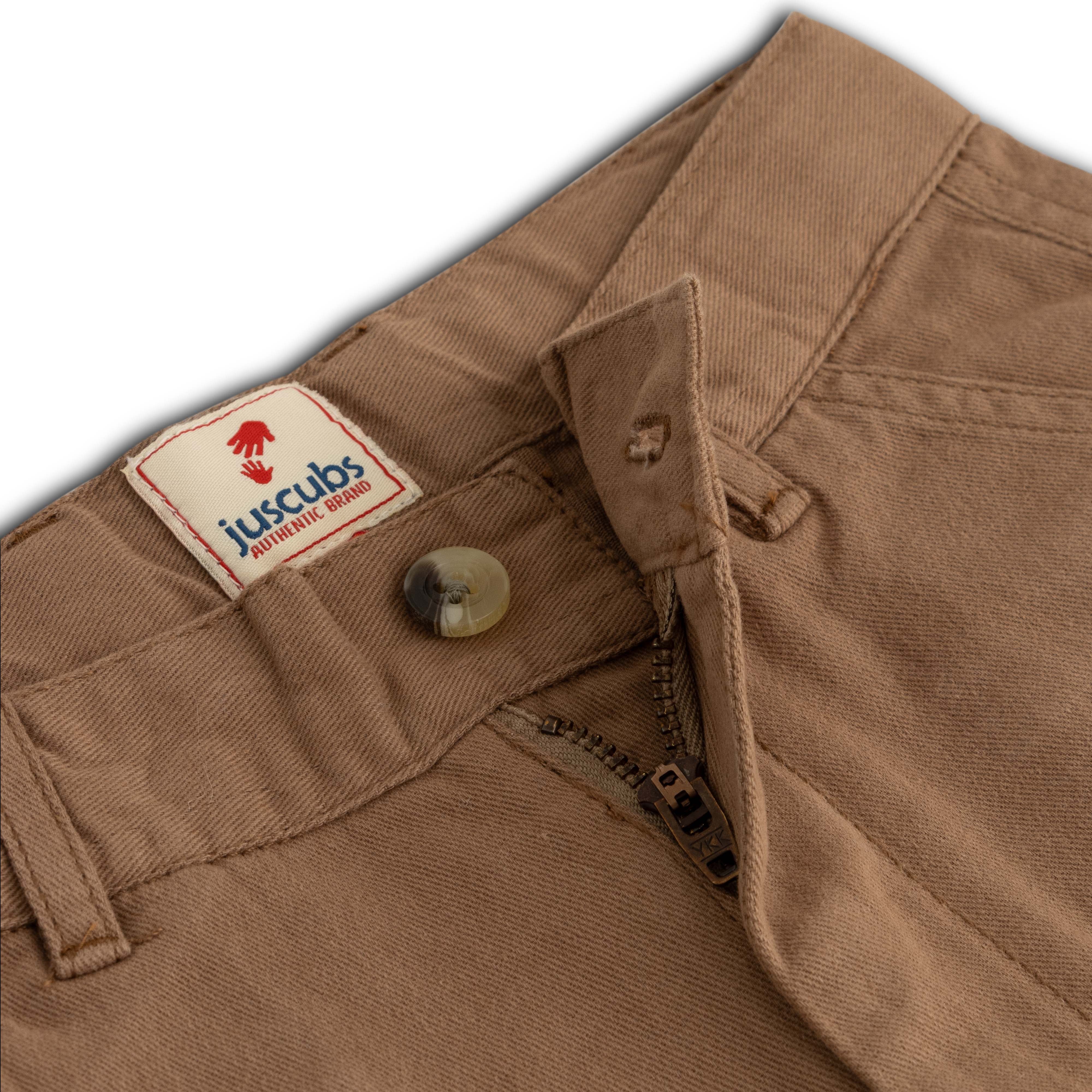Boys' Classic Cotton Twill Shorts with Pockets