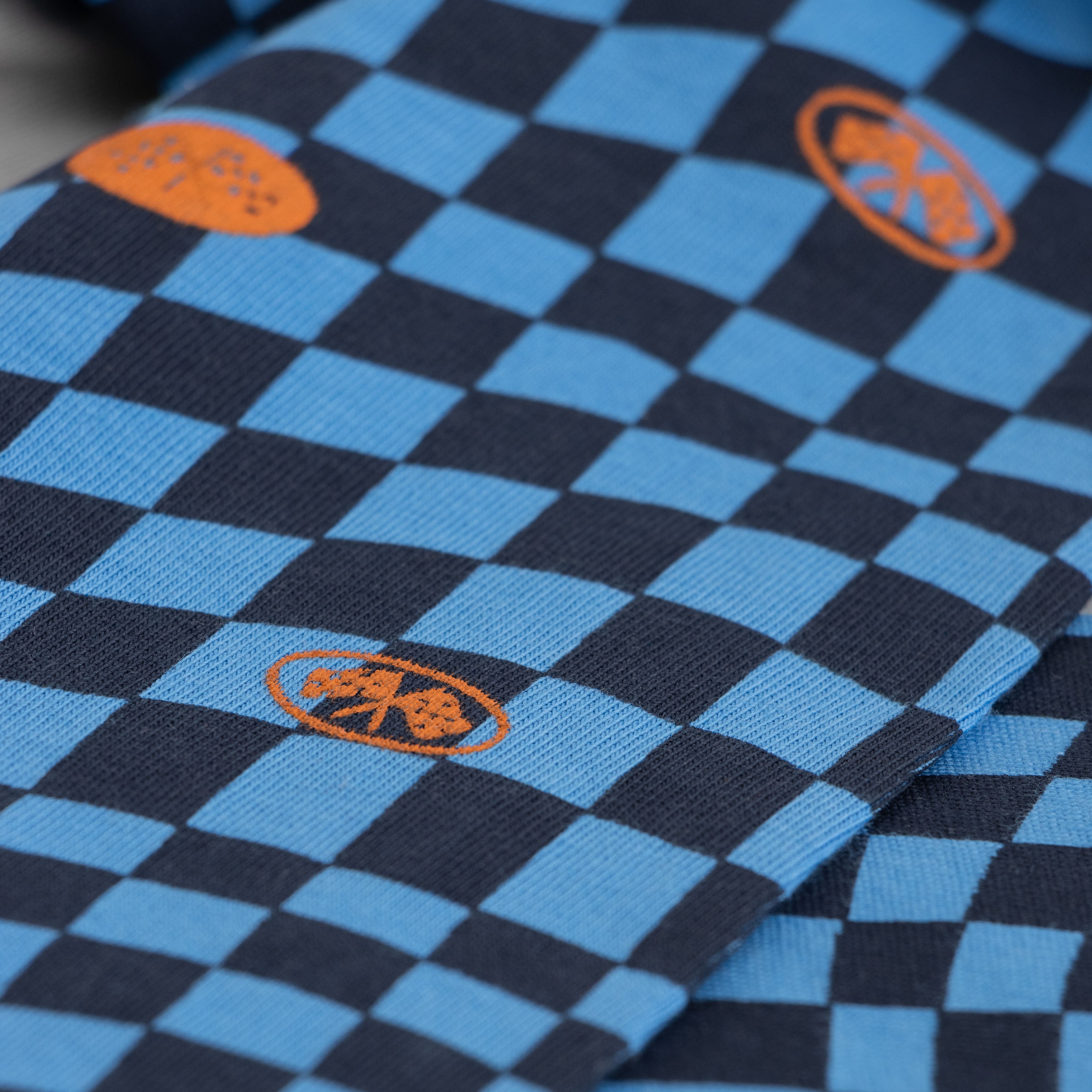 Boys' Track Racer Graphic Long-Sleeve T-Shirt with Checkered Sleeves