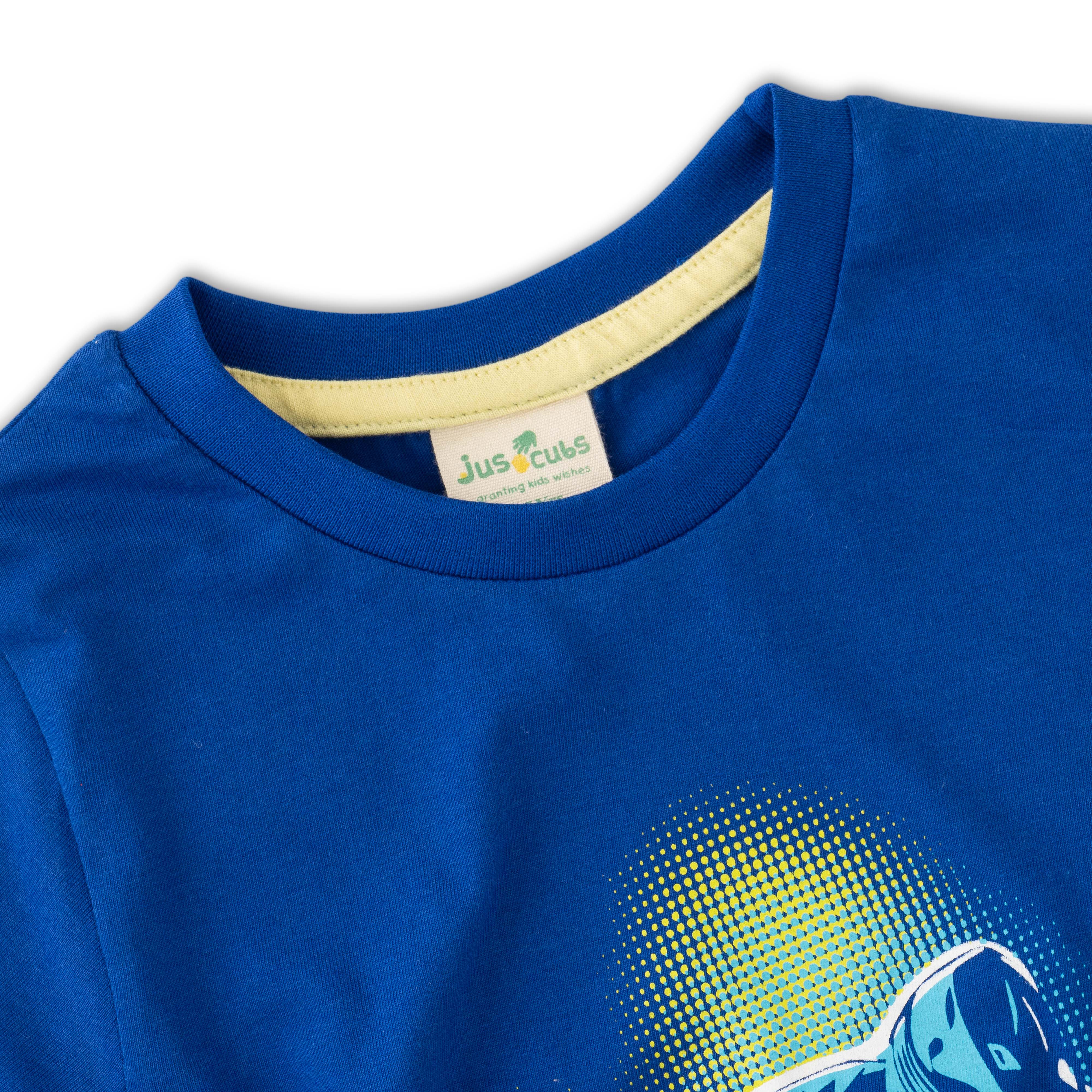 Boys' Blue BMX Rider Graphic Print T-Shirt