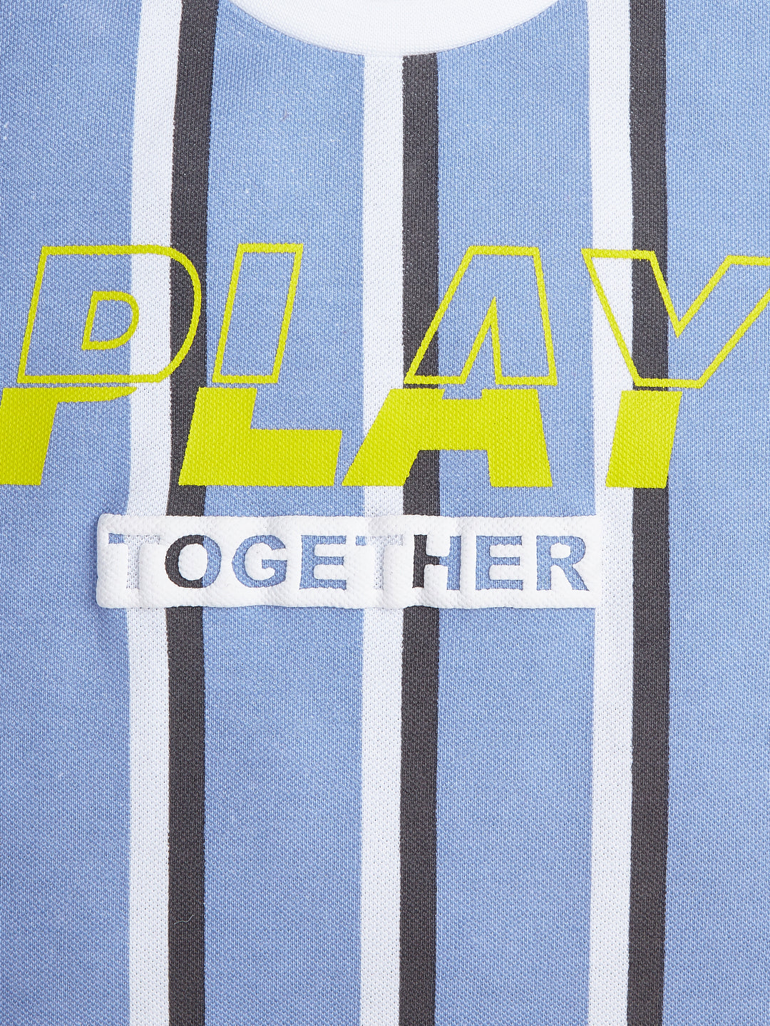 "Boys' Striped Long Sleeve T-Shirt with 'Play Together' Graphic"