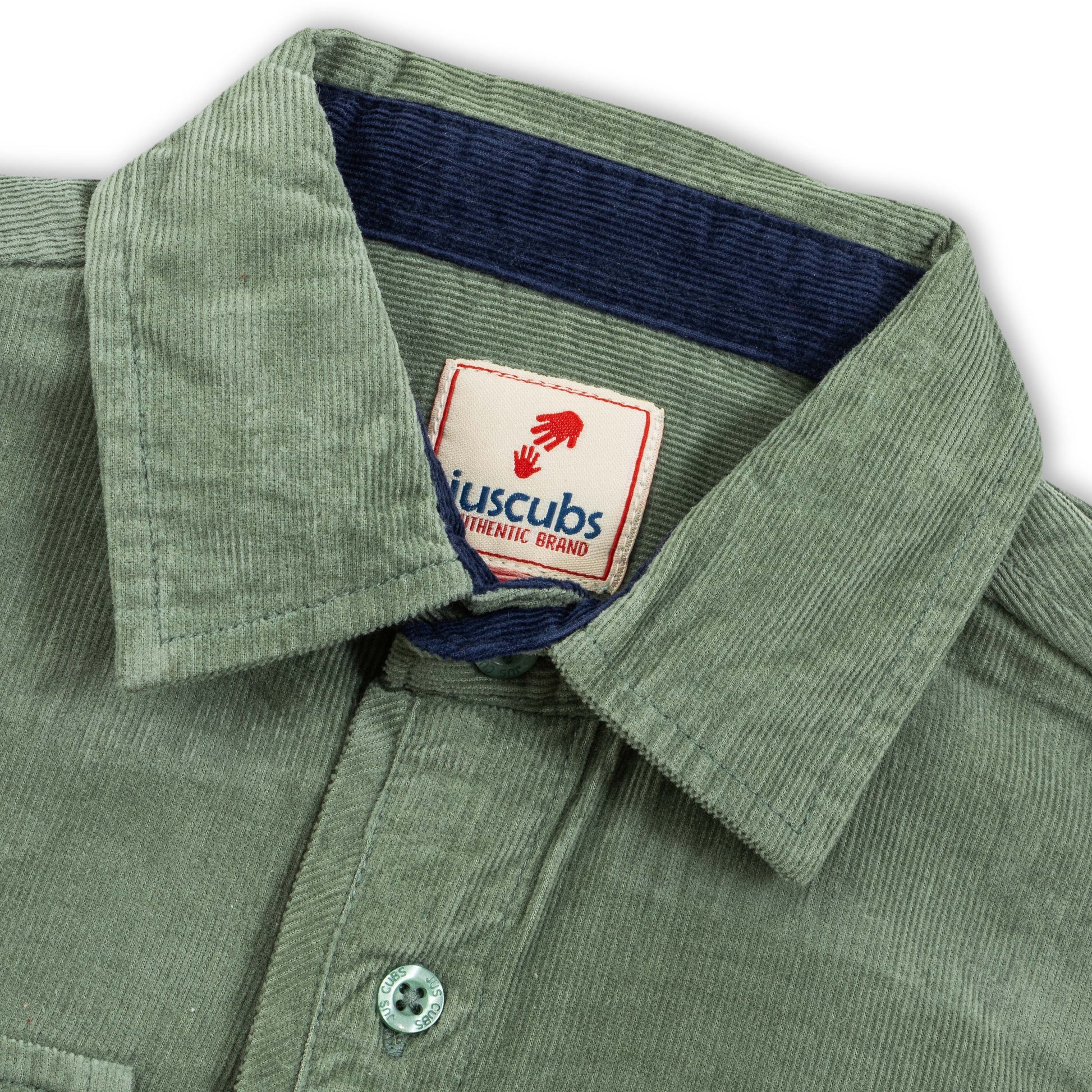 Kids' Olive Green Corduroy Shirt – Casual & Stylish Button-Down