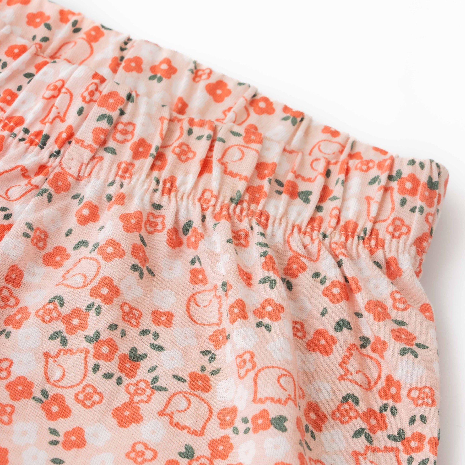 Girls' Floral Print Button-Up Nightwear – Long Sleeve & Pants