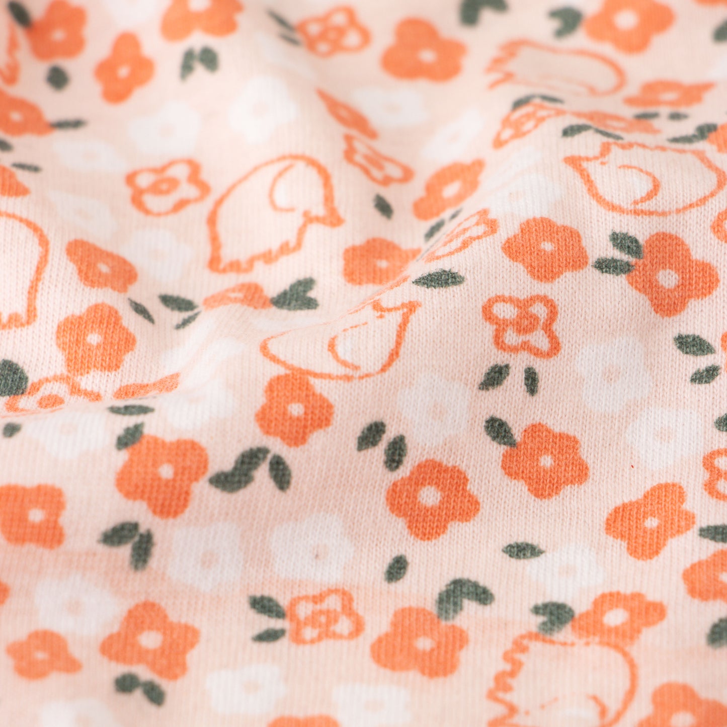 Girls' Floral Print Button-Up Nightwear – Long Sleeve & Pants